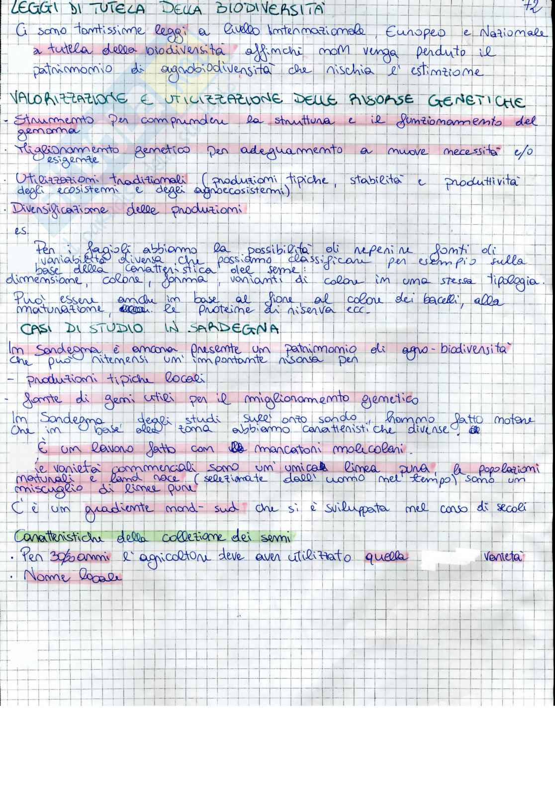 Genetica Agraria, prof.ssa Attene Pag. 81