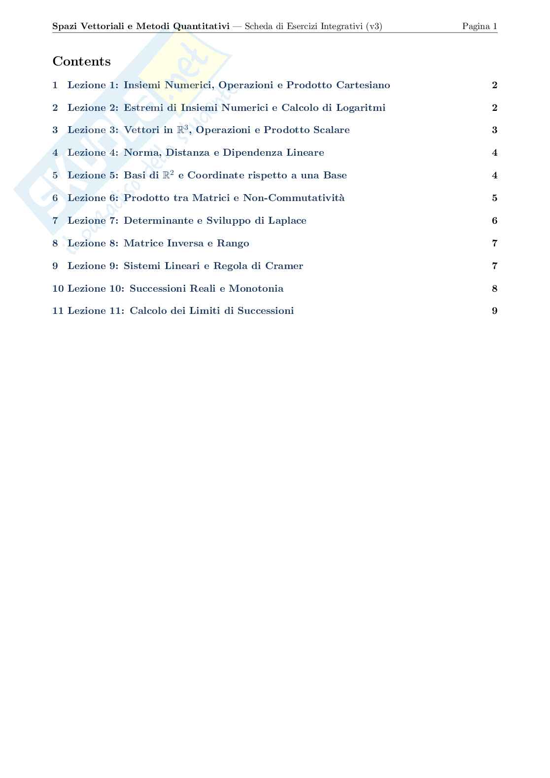 Parziale Matematica generale Pag. 2