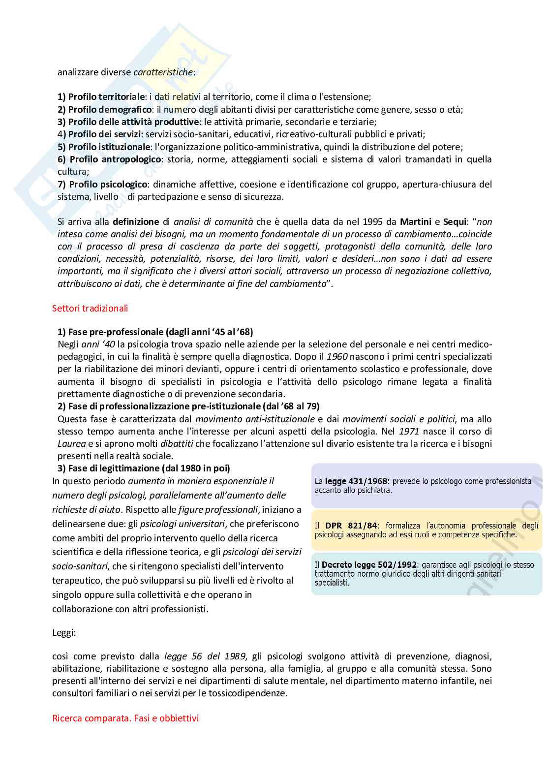Psicologia di Comunità - Domande frequenti Pag. 2