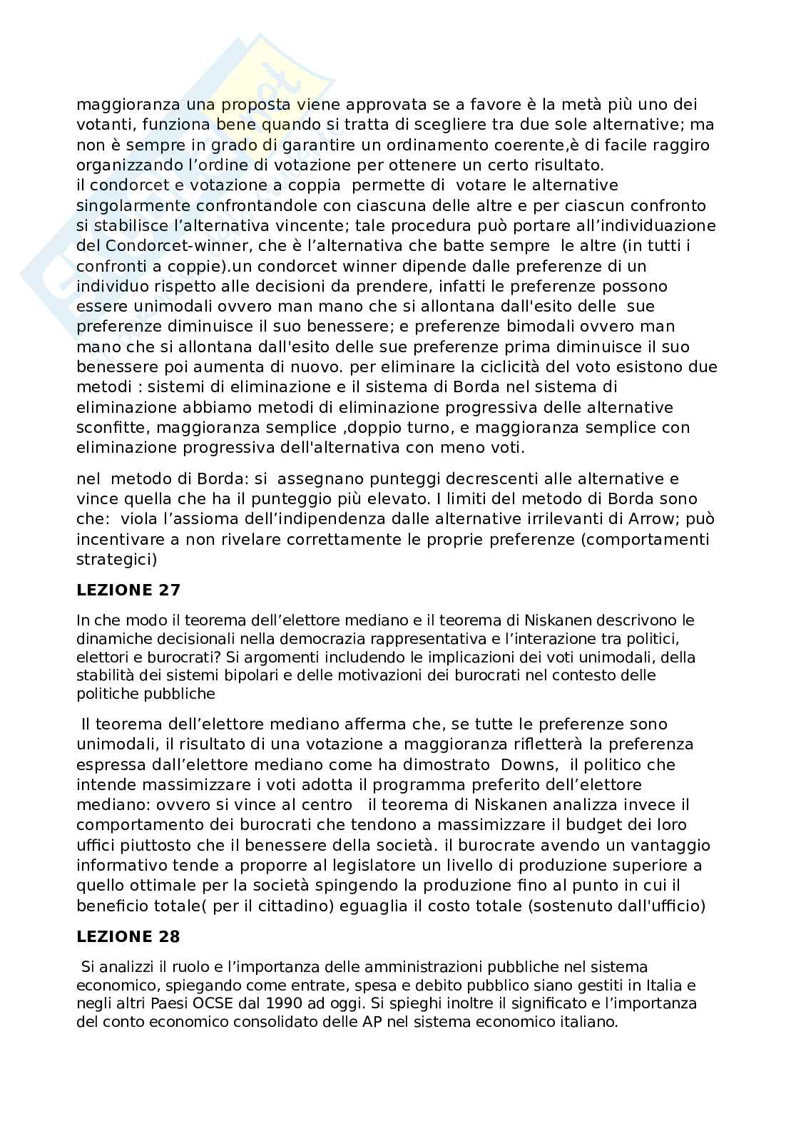 Paniere risposte aperte Scienza delle finanze  Pag. 11