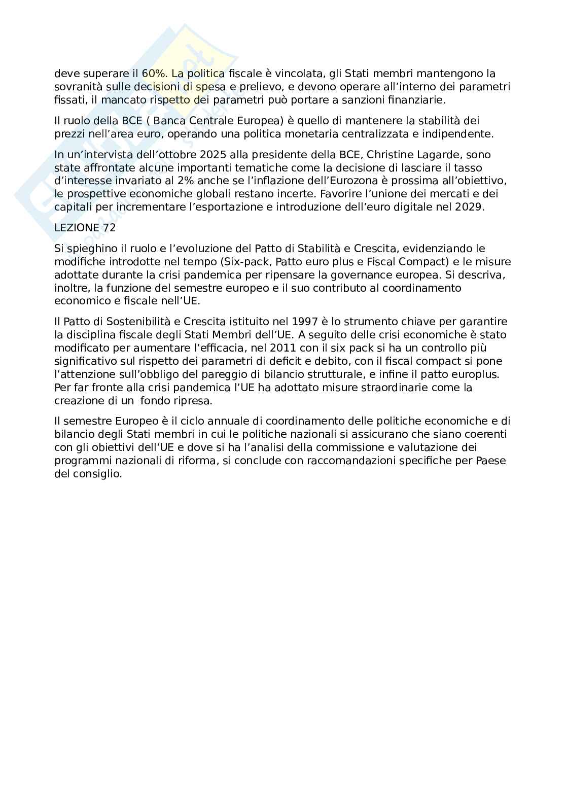 Paniere risposte aperte Scienza delle finanze  Pag. 26