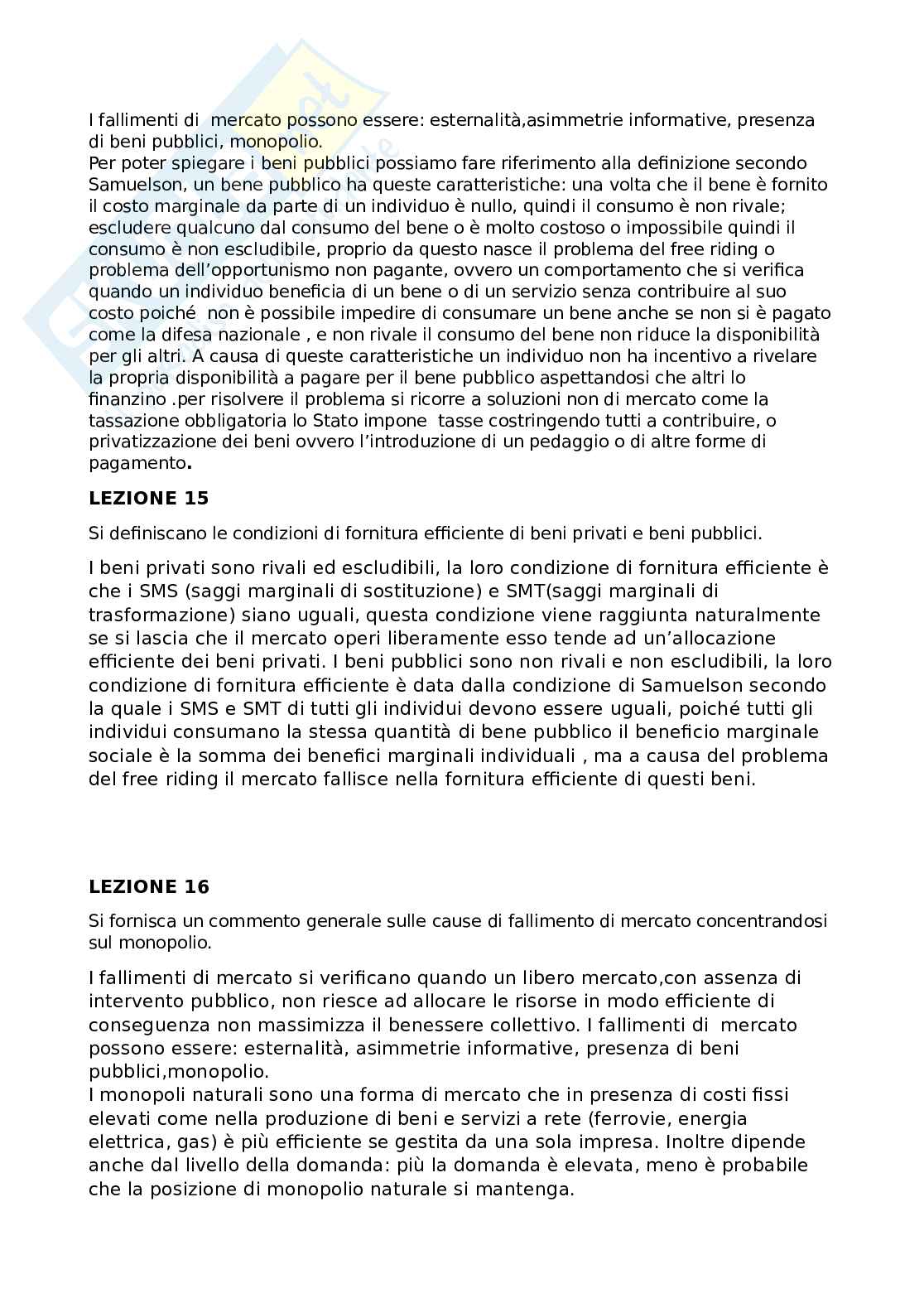 Paniere risposte aperte Scienza delle finanze  Pag. 6