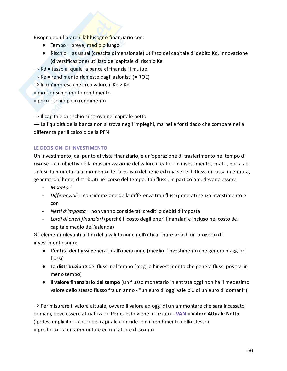 Appunti di economia aziendale (EAGI) - secondo parziale Pag. 56