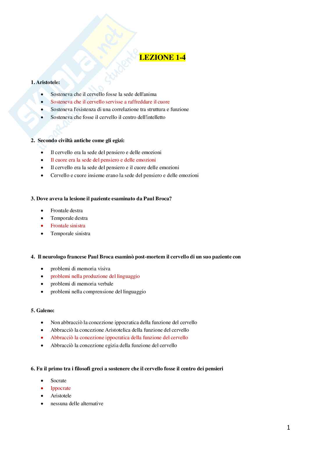Psicologia fisiologica Pag. 2