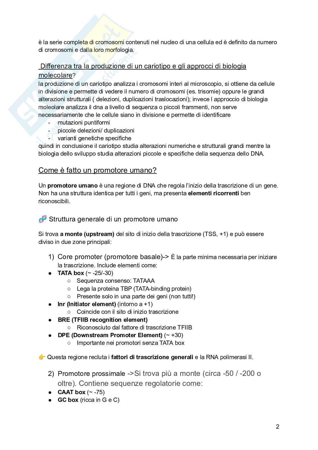 Genetica medica e farmacogenetio Pag. 2
