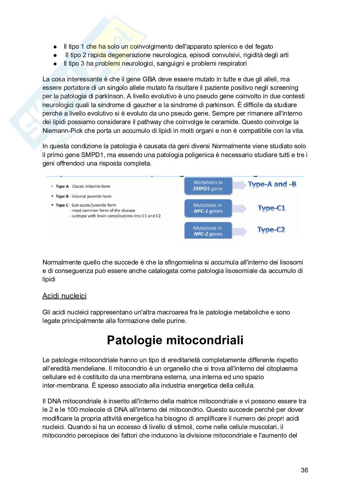 Genetica medica e farmacogenetio Pag. 36