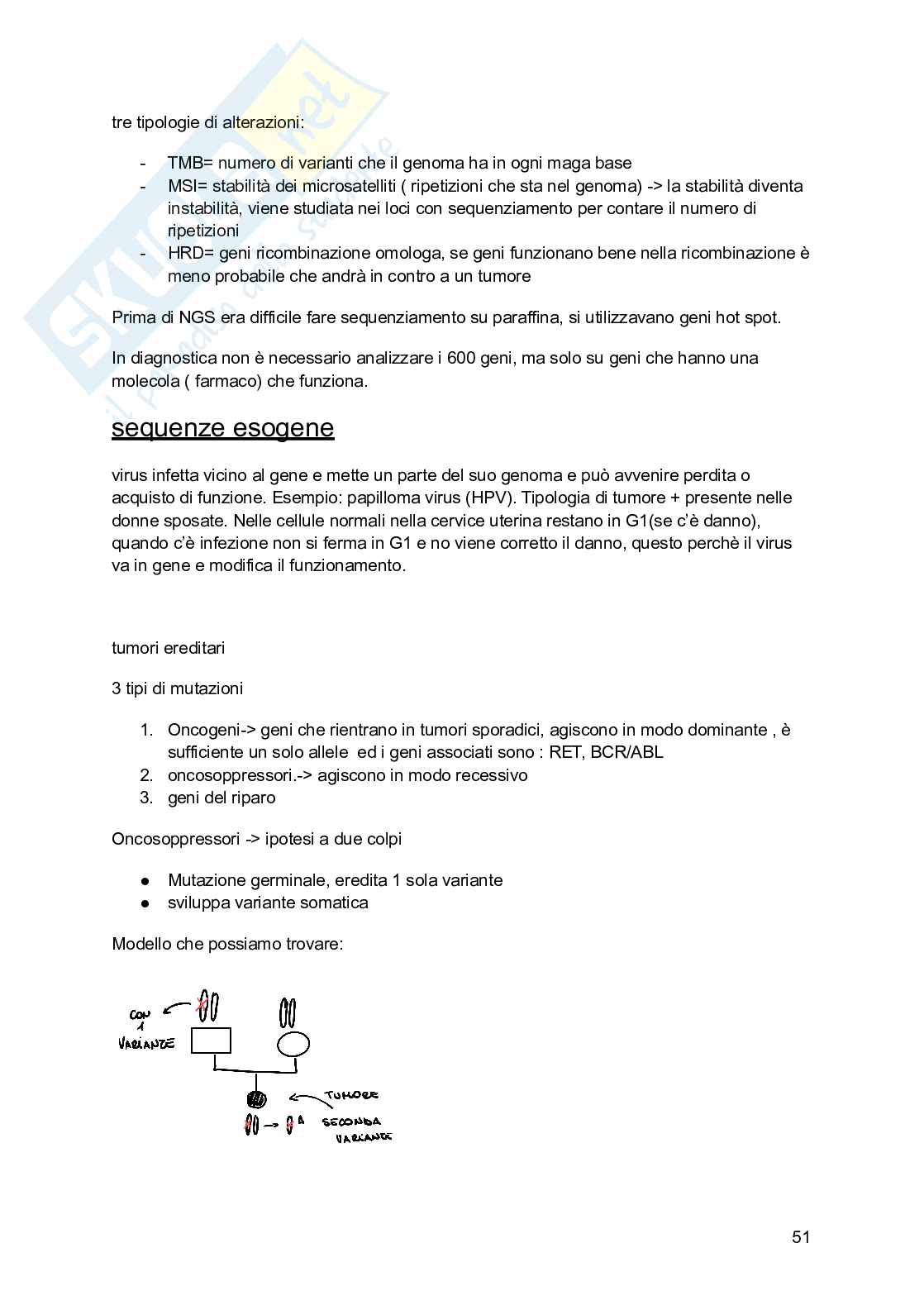 Genetica medica e farmacogenetio Pag. 51