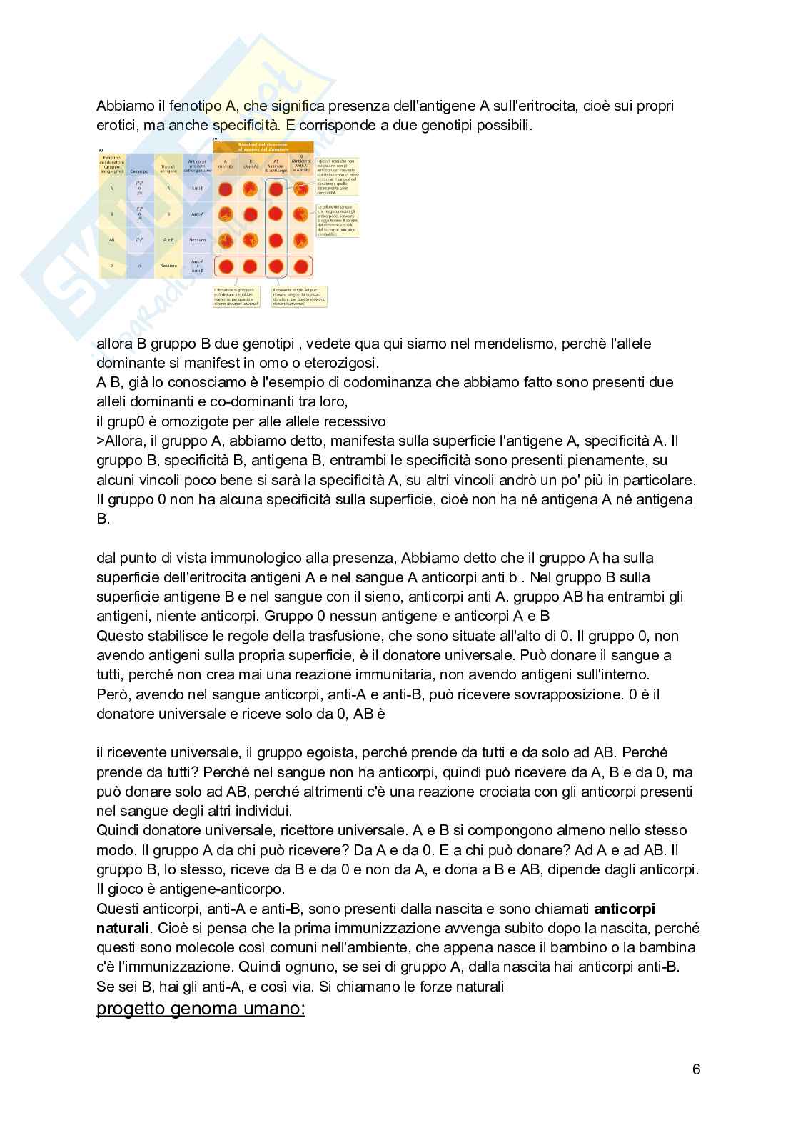 Genetica medica e farmacogenetio Pag. 6