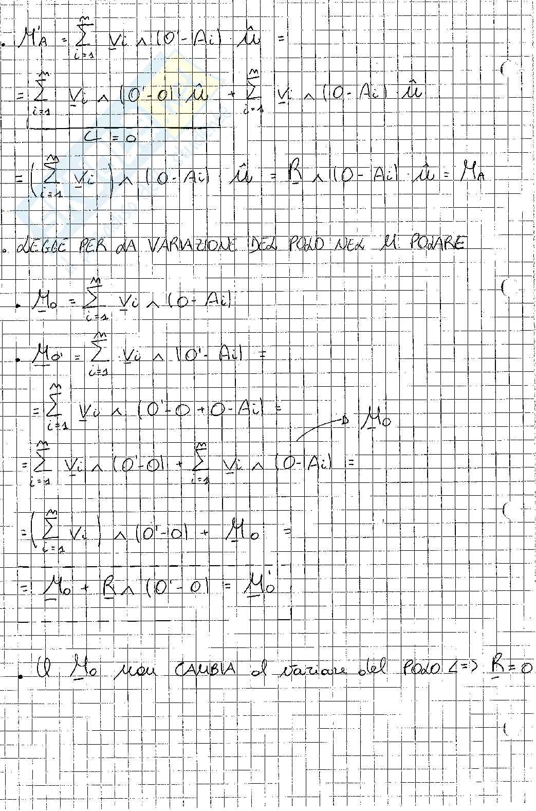 Appunti di Meccanica Razionale con dimostrazioni (prof. Sellitto) Pag. 16