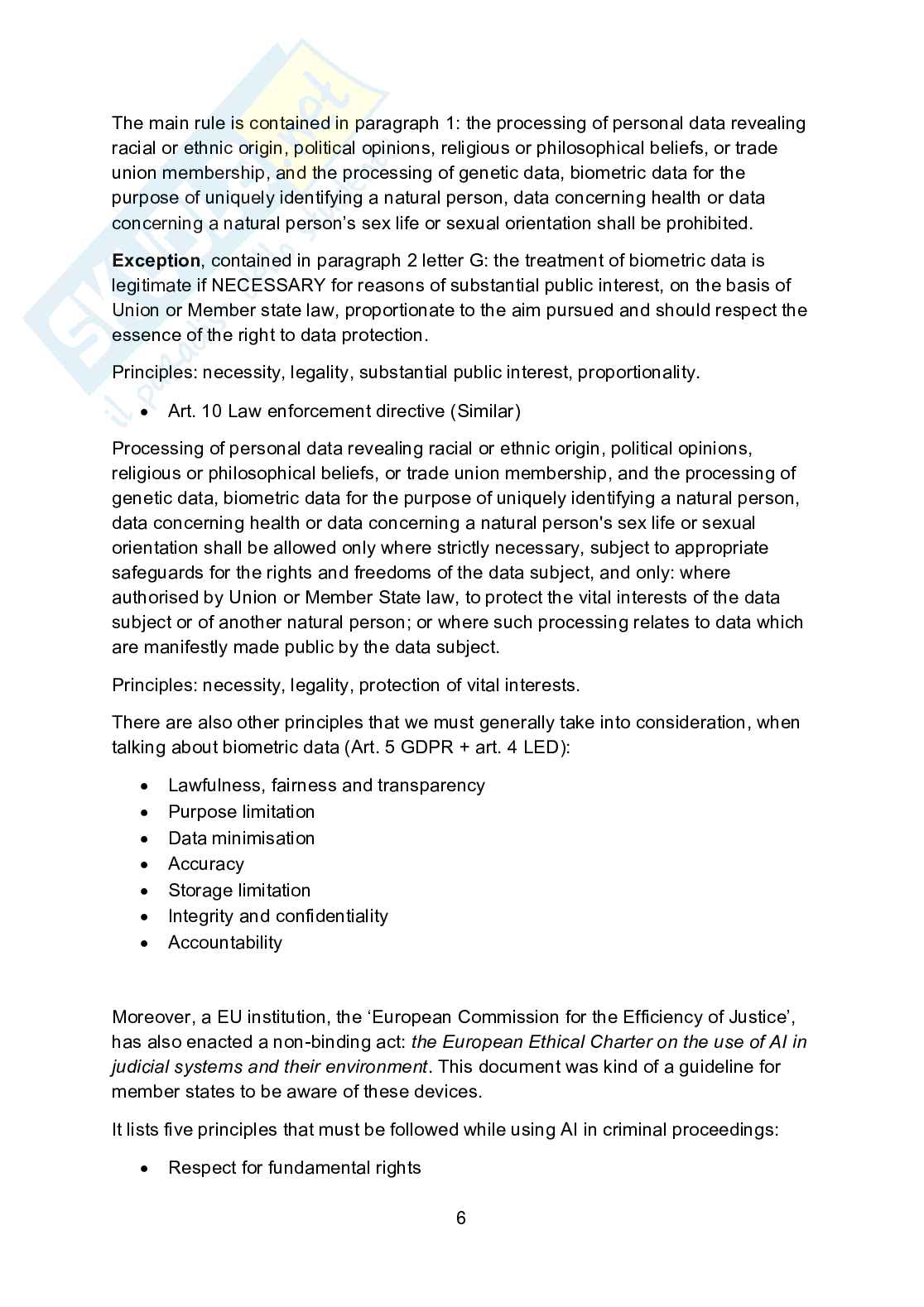 Facial recognition technologies  Pag. 6