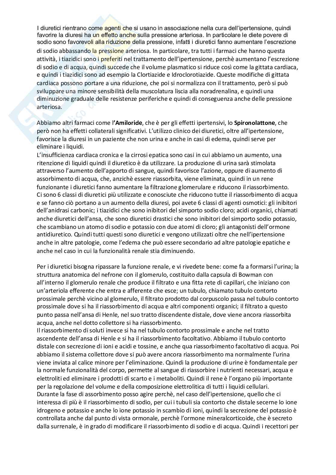  Esame di Farmacoterapia 1 - parte 7 Pag. 1