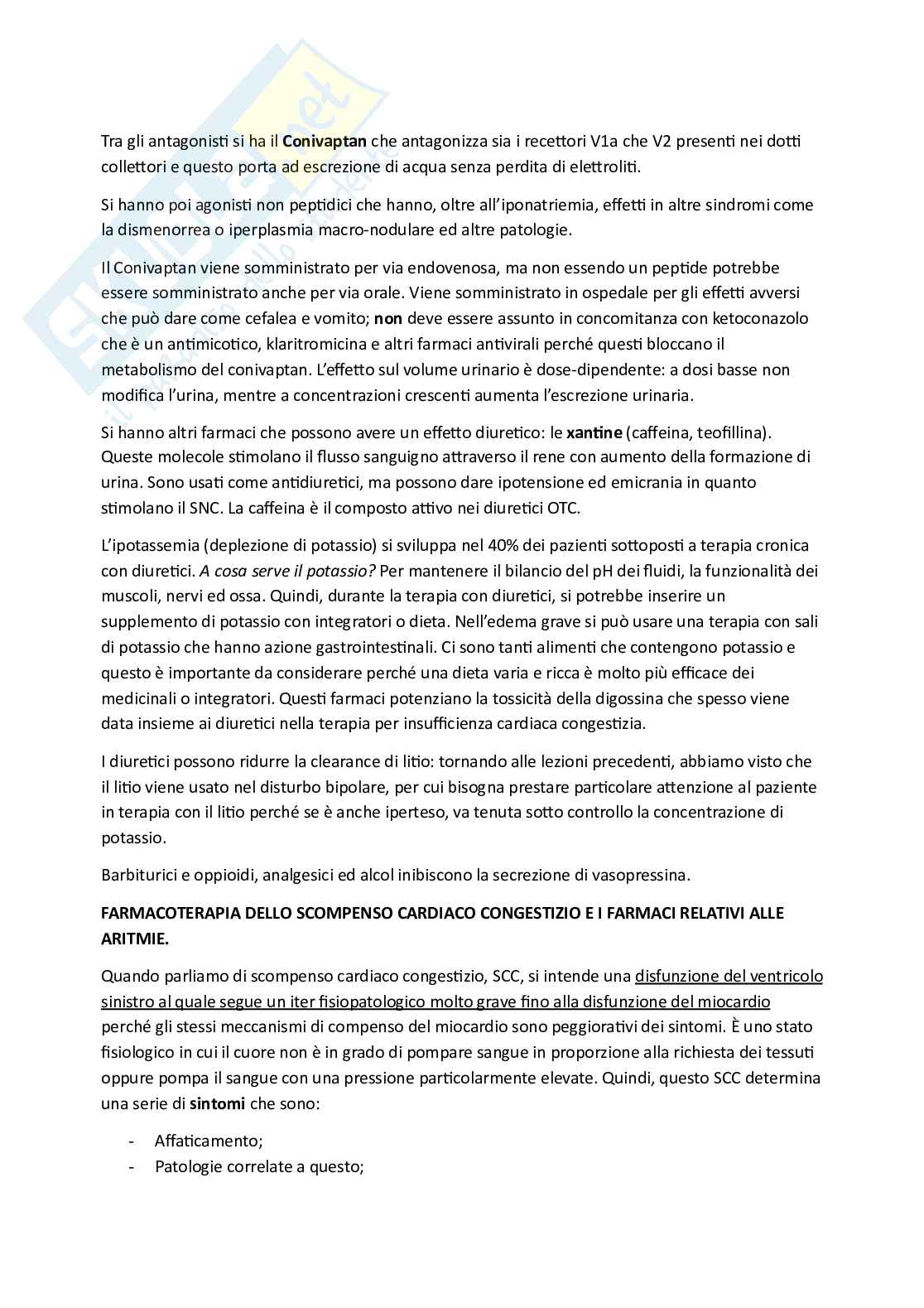  Esame di Farmacoterapia 1 - parte 7 Pag. 11