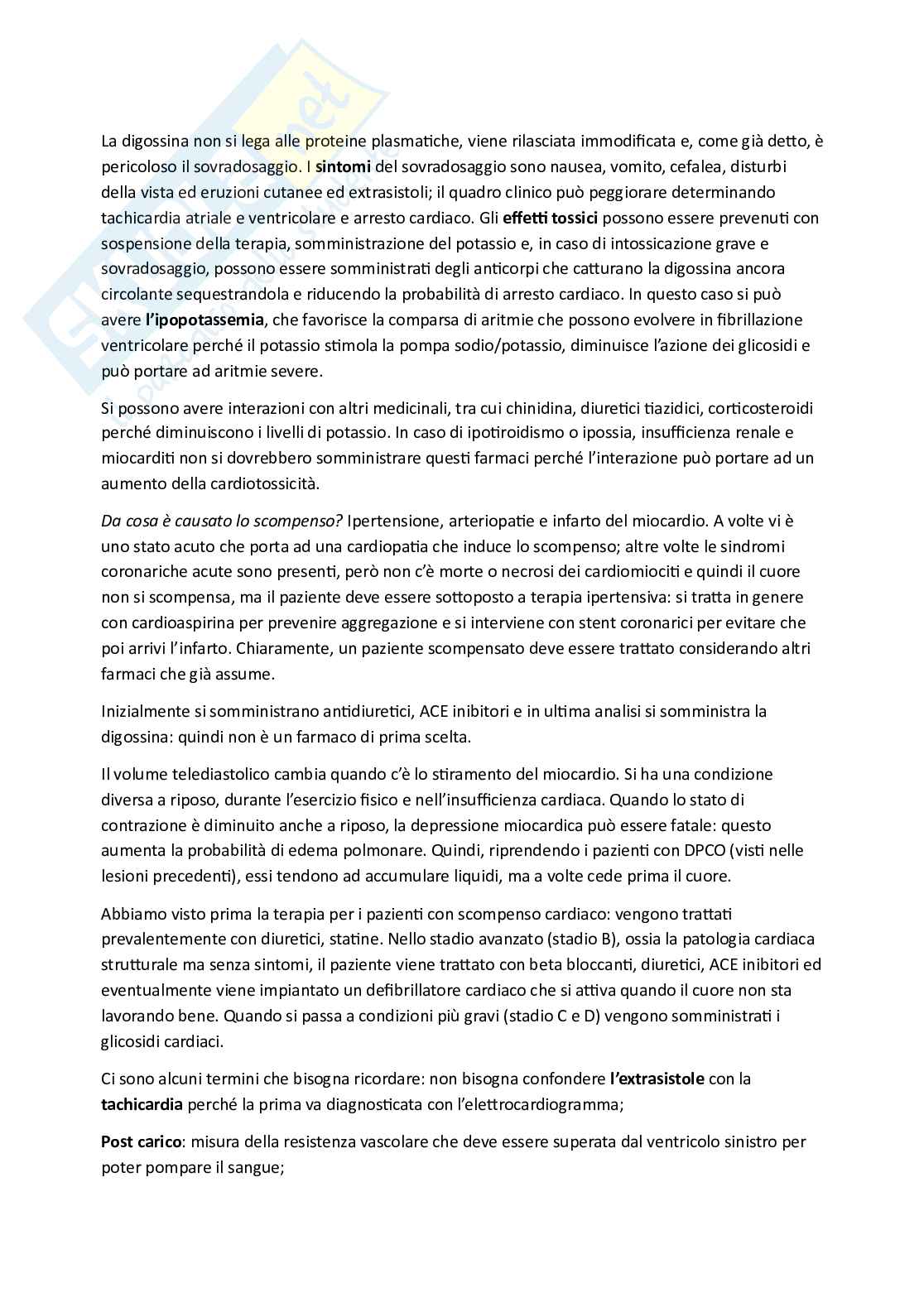  Esame di Farmacoterapia 1 - parte 7 Pag. 16