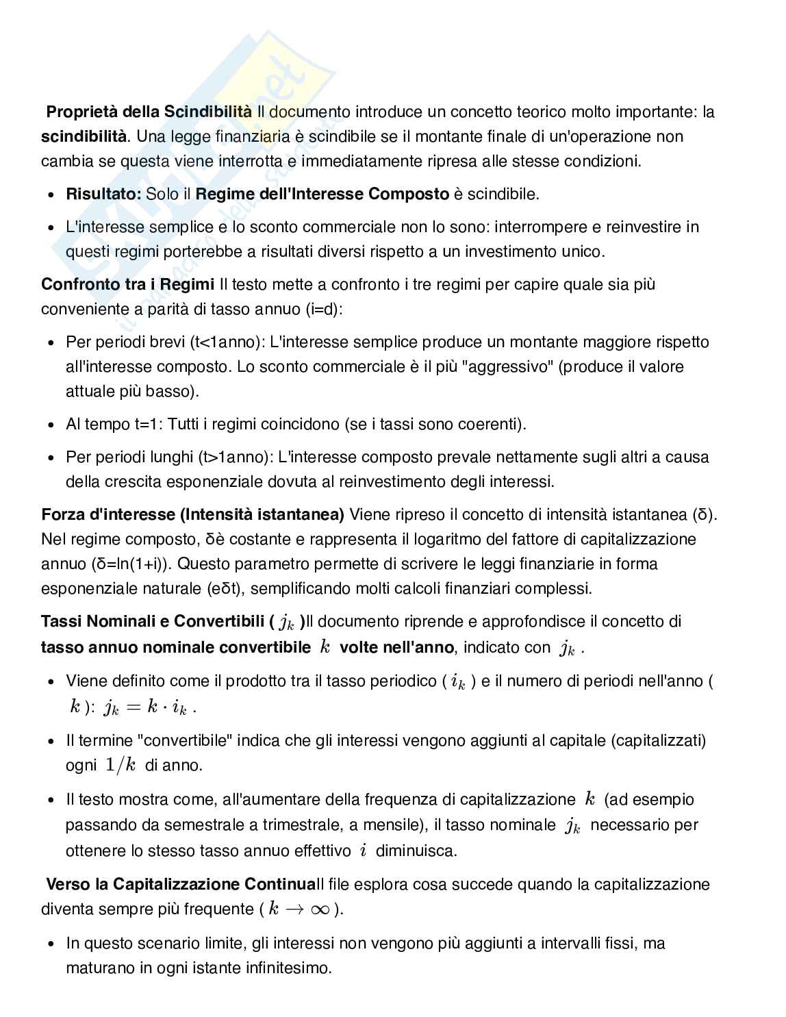 Matematica finanziaria  Pag. 6