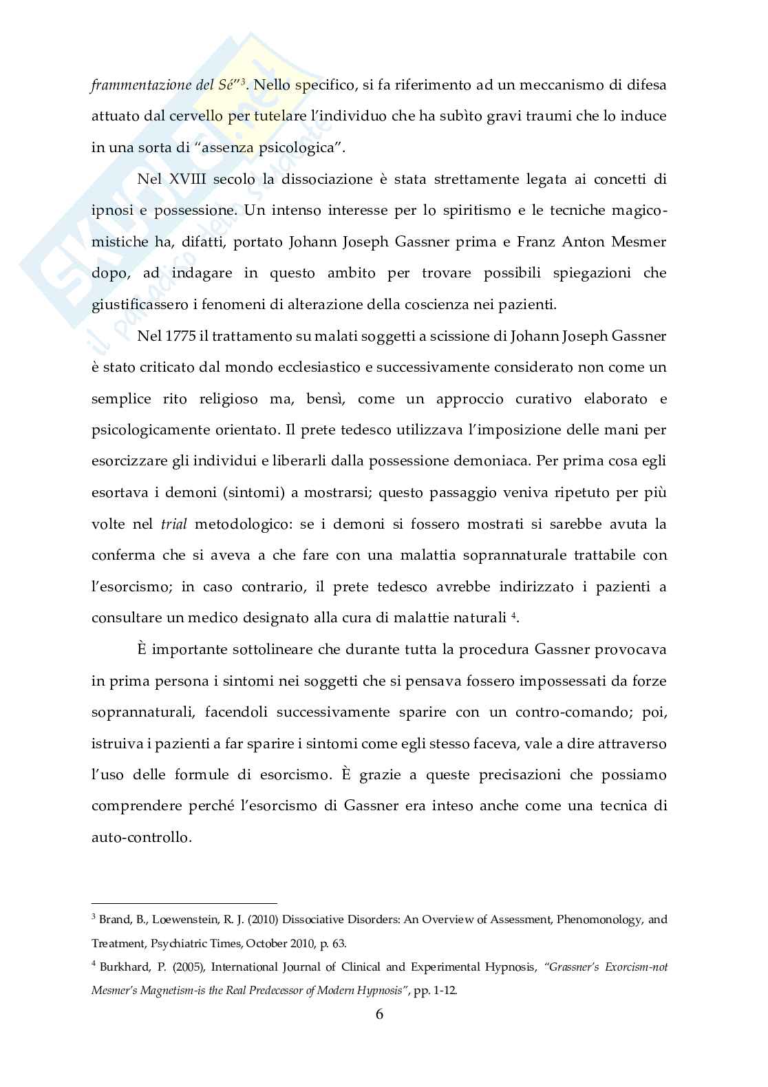 Memoria nel disturbo dissociativo dell'identità Pag. 6