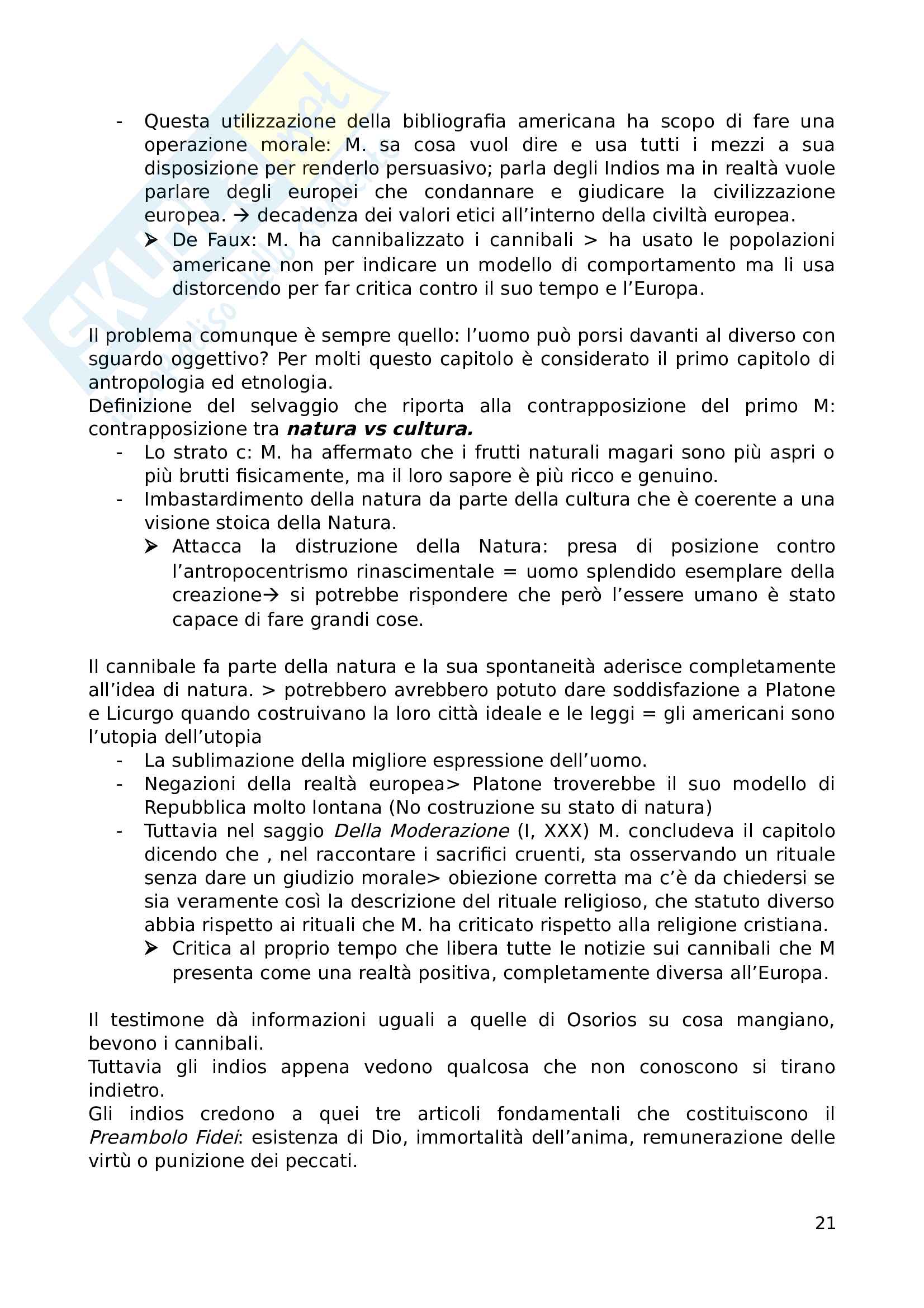 Appunti del corso di Storia della Filosofia (corso Monografico su Montaigne), prof. Perrone Compagni Pag. 21