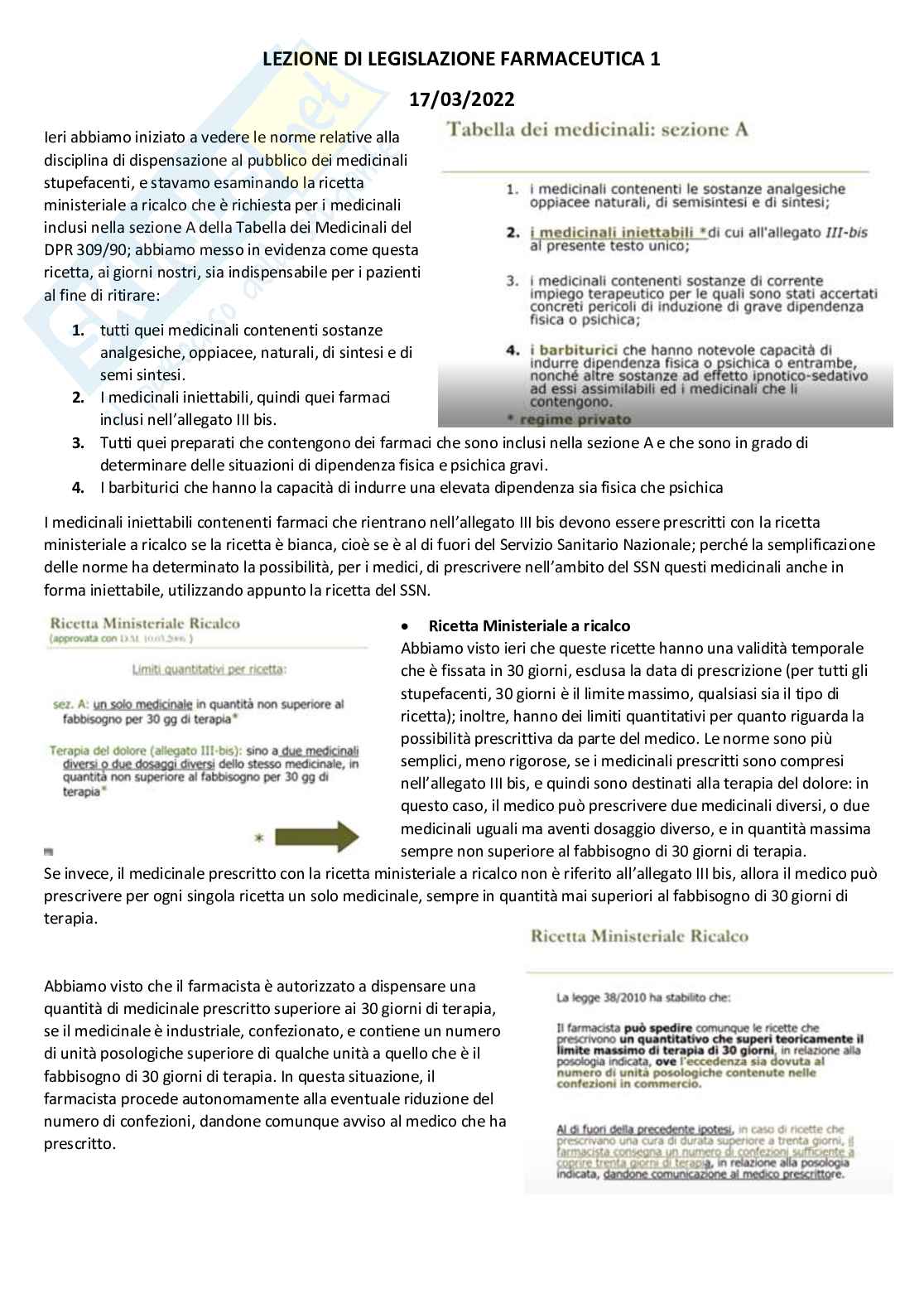 Tecnologia, socioeconomia e legislazione farmaceutiche 1 - parte 7 Pag. 16