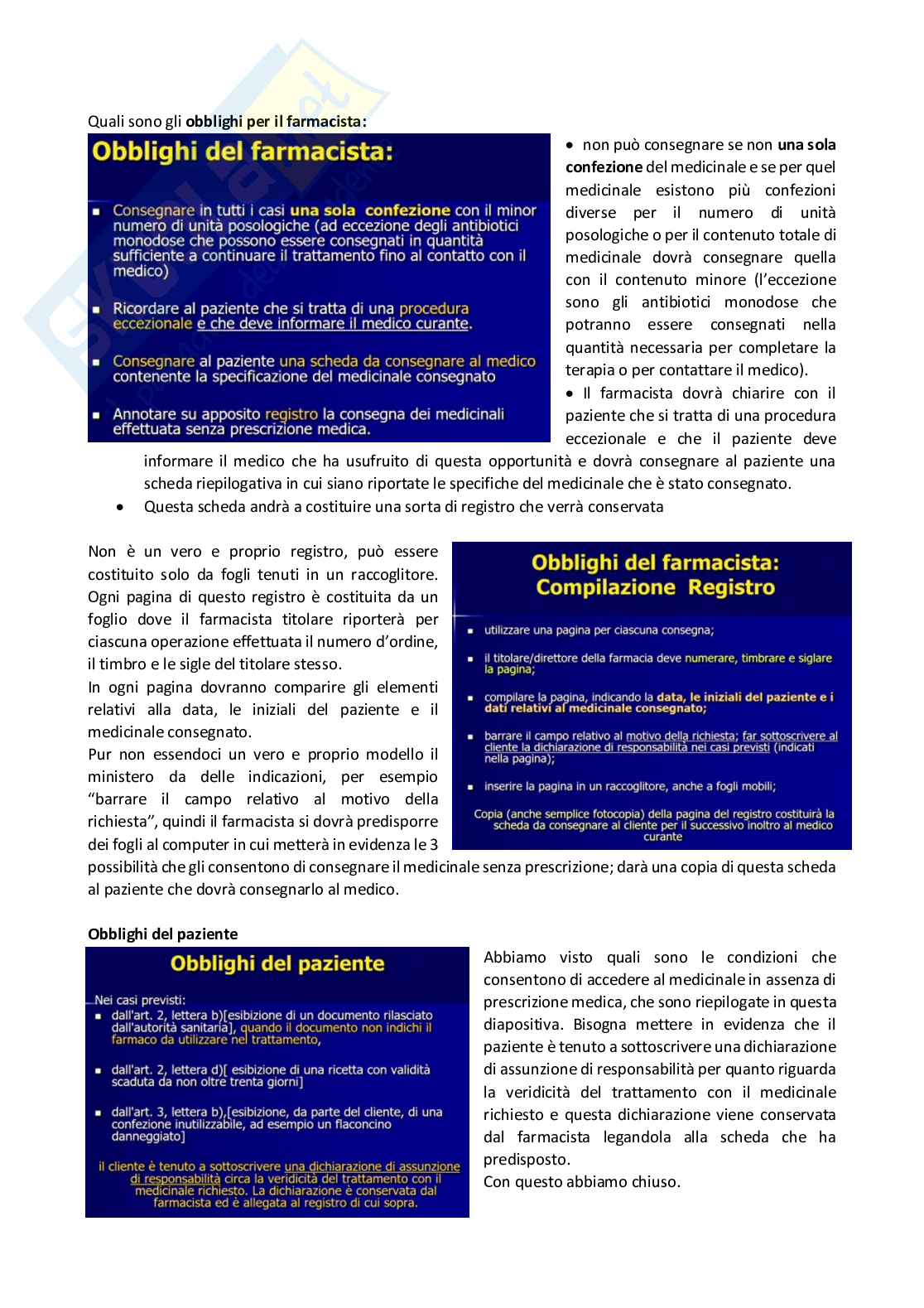 Tecnologia, socioeconomia e legislazione farmaceutiche 1 - parte 7 Pag. 41