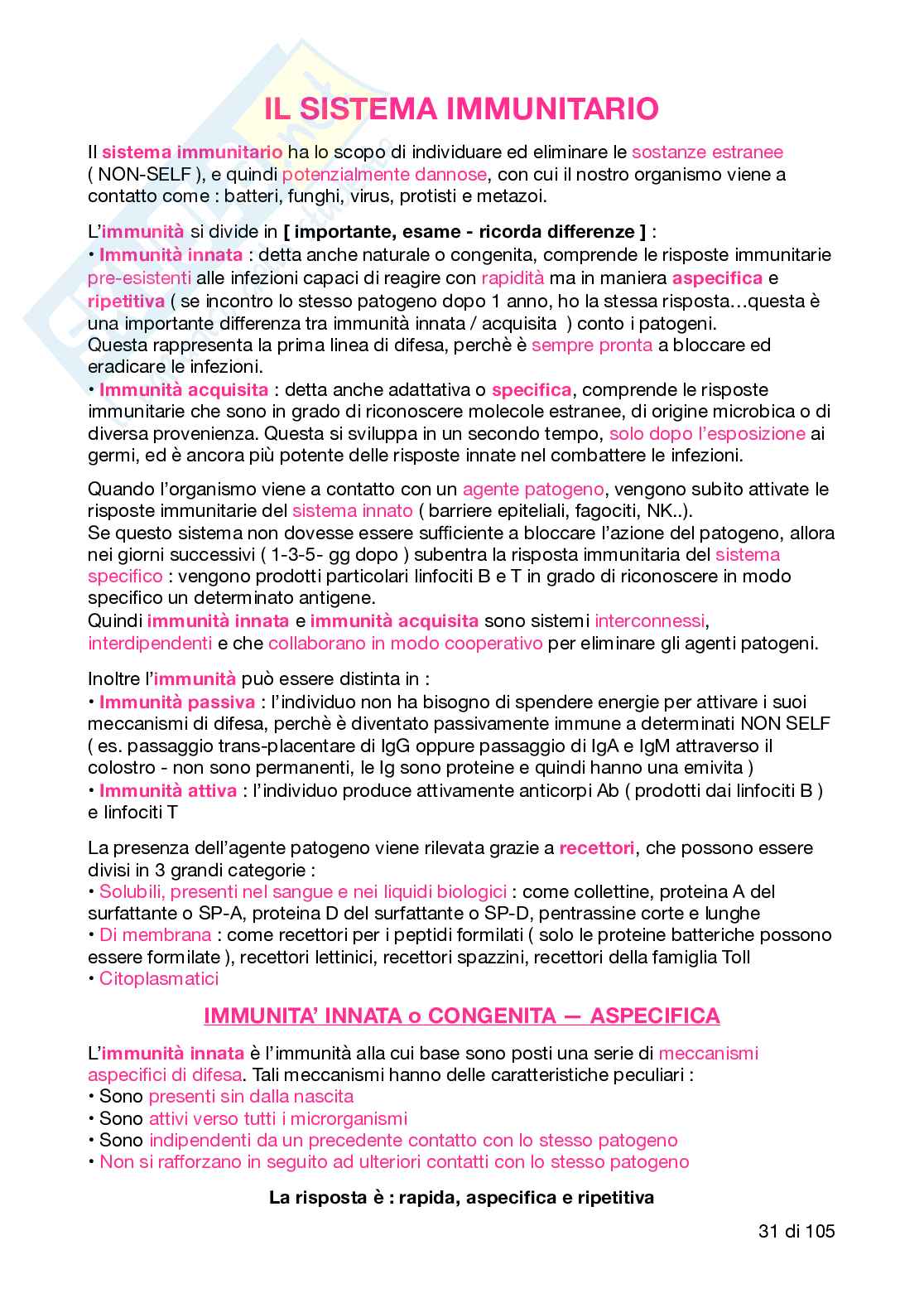 Riassunto Patologia generale Pag. 31