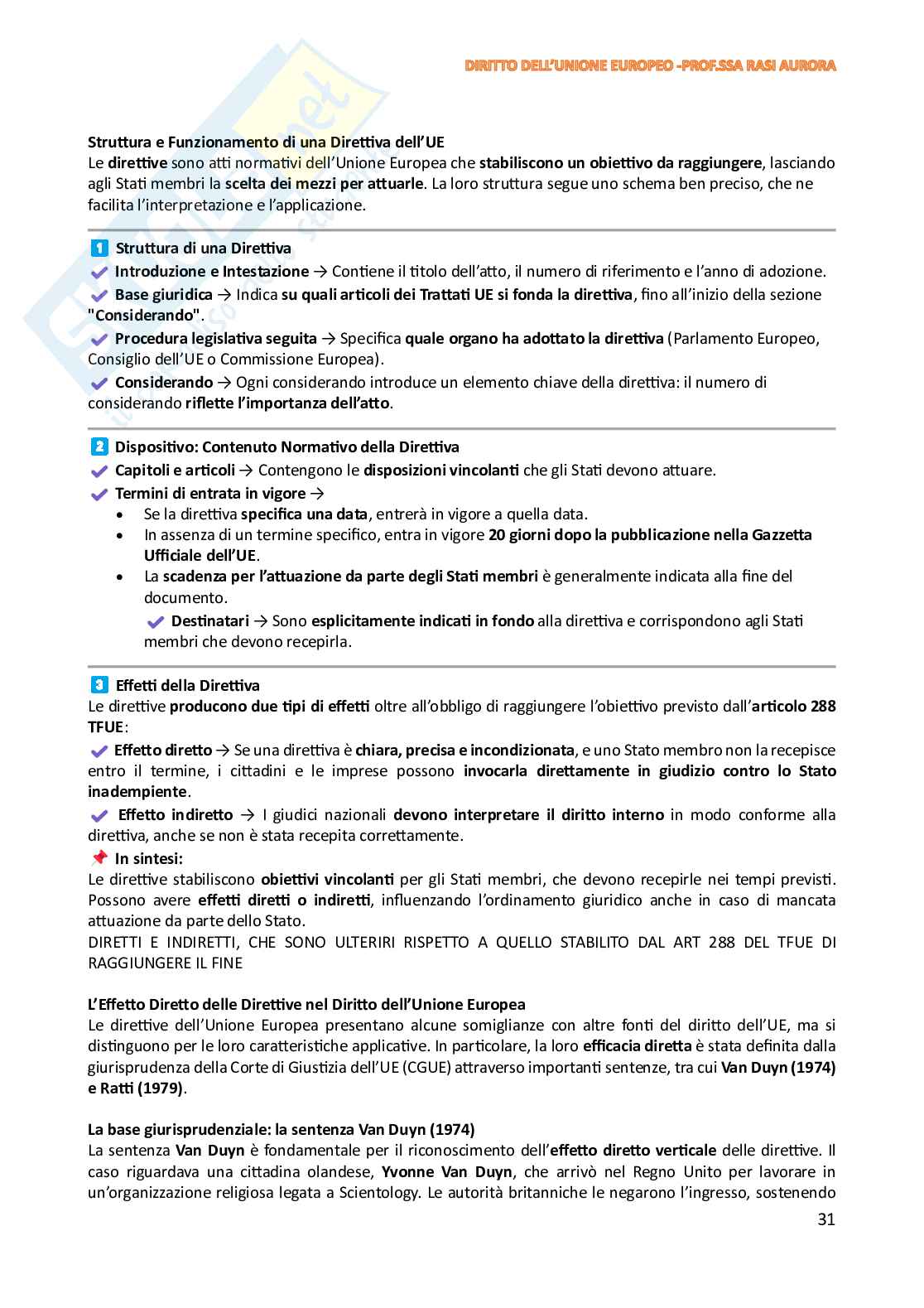 Appunti di Diritto dell'Unione Europea Pag. 31