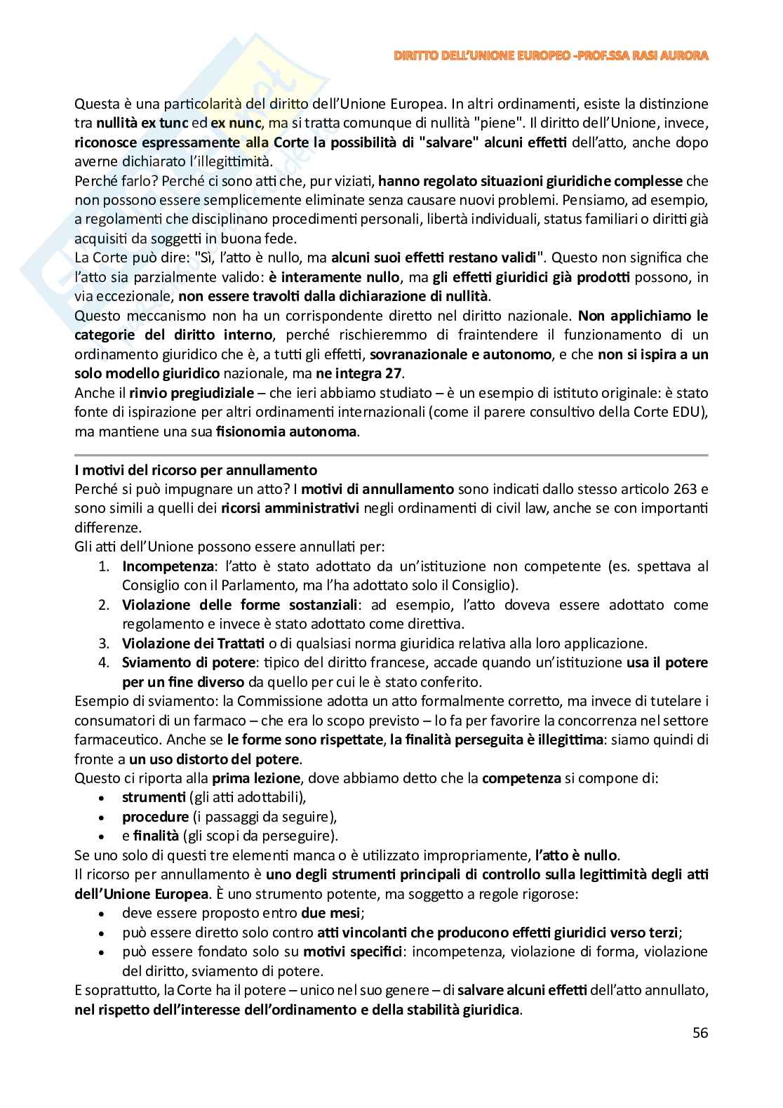 Appunti di Diritto dell'Unione Europea Pag. 56