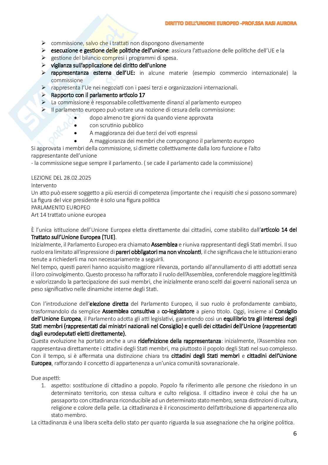 Appunti di Diritto dell'Unione Europea Pag. 6