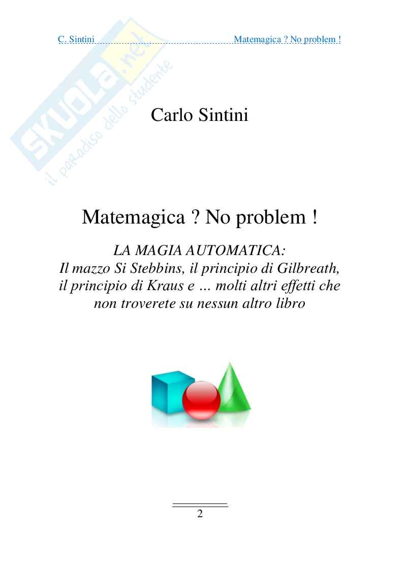 Matemagica? No problem! (ebook) Pag. 2