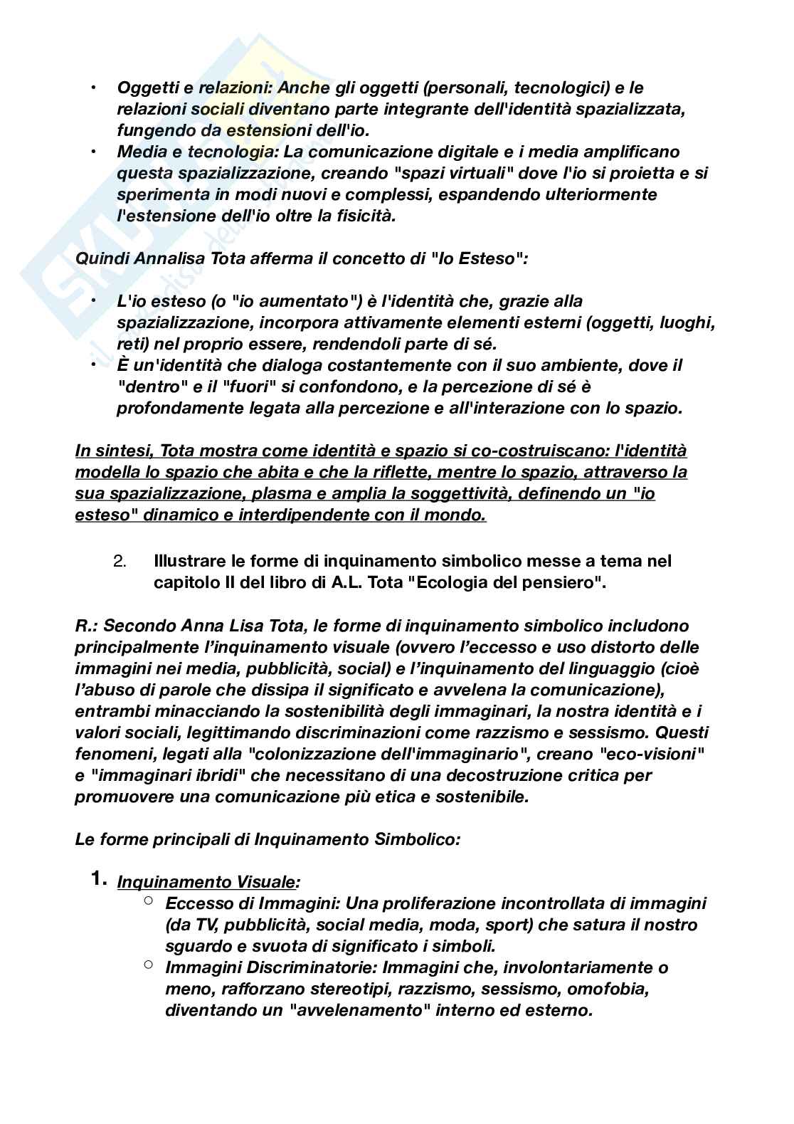 Domande e risposte esame di Sociologia della comunicazione e dei media fino all’appello di dicembre 2025 Pag. 6