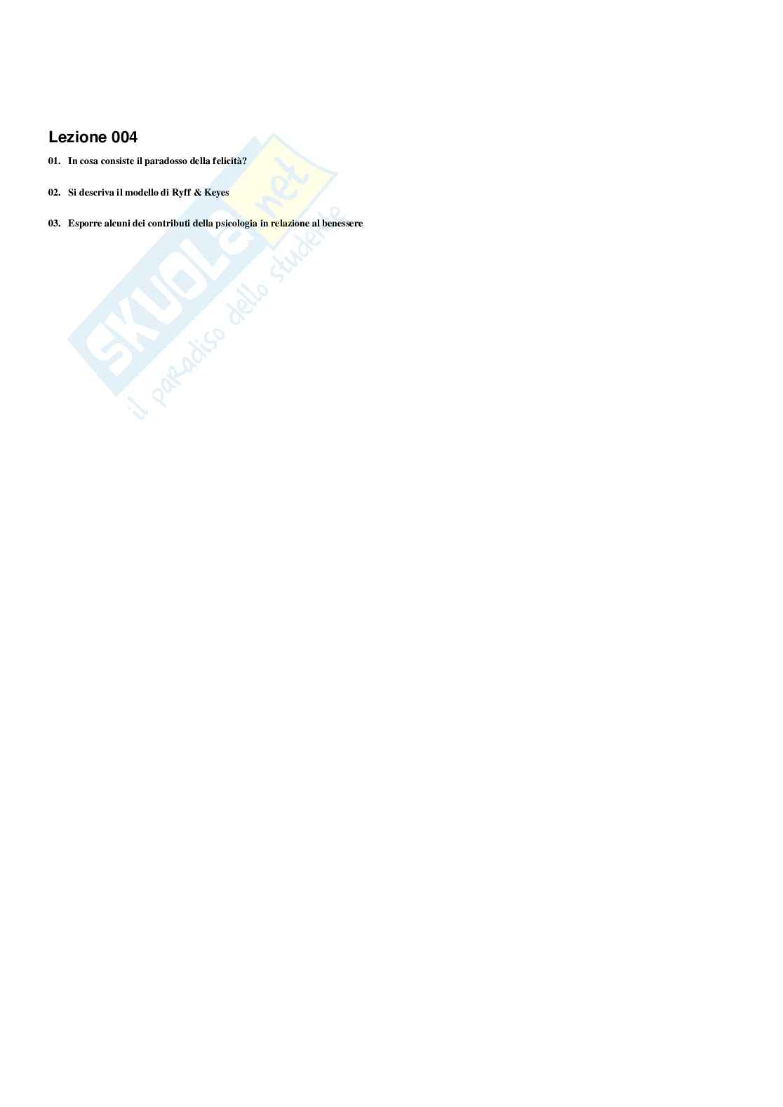 Paniere Sociologia del benessere e degli stili di vita (2026) - Risposte multiple corrette Pag. 6