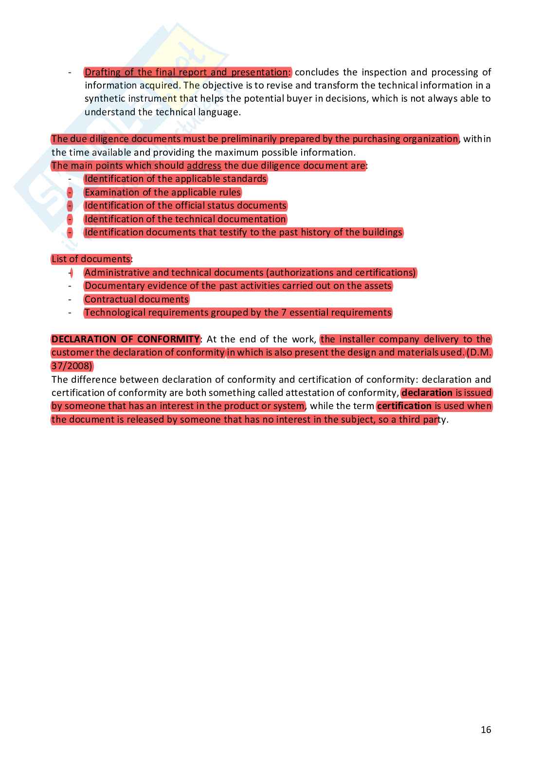 Appunti per esame di Tecnical assessment of built environment Pag. 16