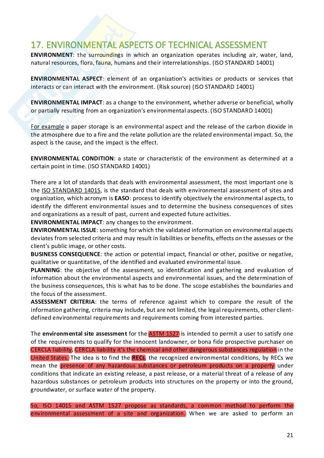 Appunti per esame di Tecnical assessment of built environment Pag. 21