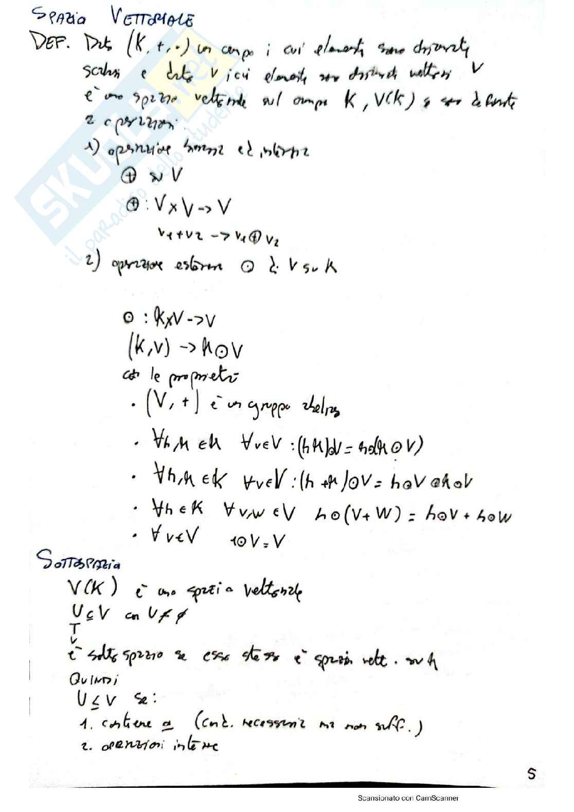 Esame Algebra e geometria sintetici Pag. 6