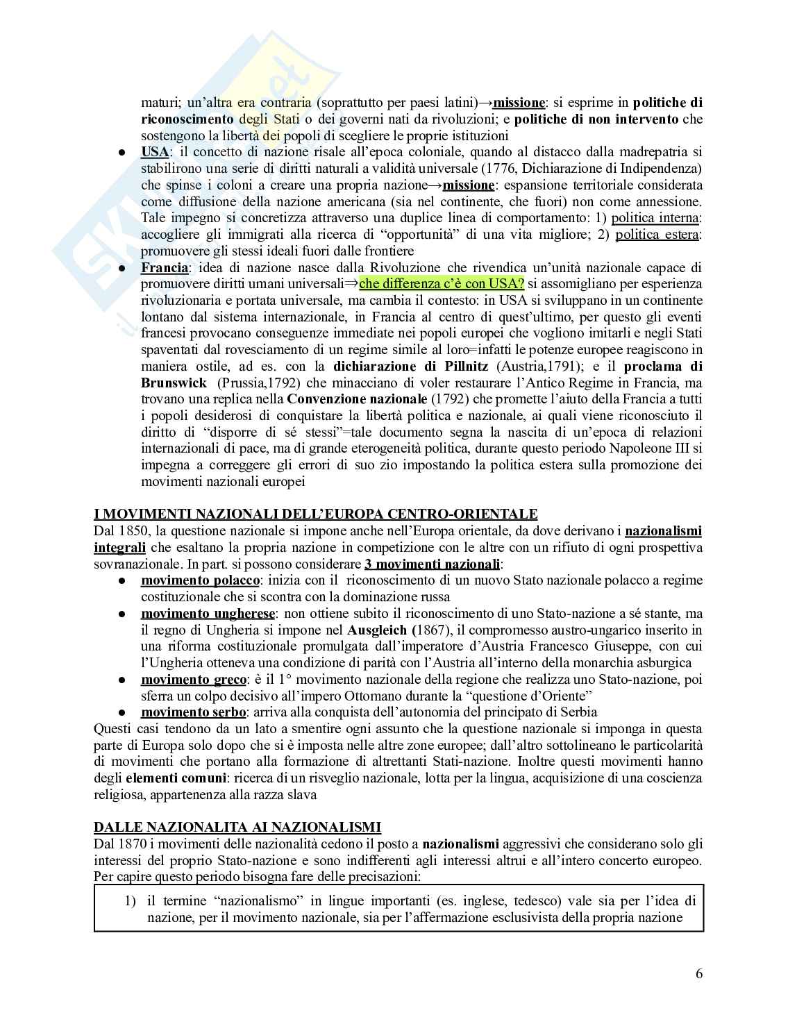 Appunti di Storia delle relazioni e Istituzioni Internazionali Pag. 6