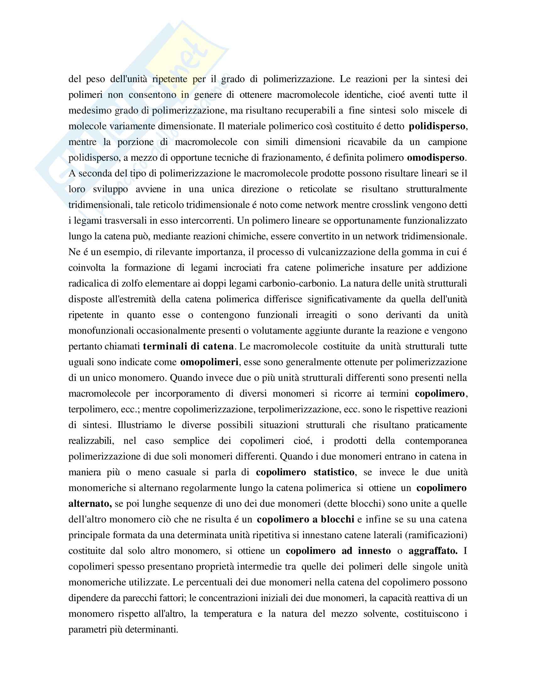 Chimica farmaceutica - materiali polimerici Pag. 2