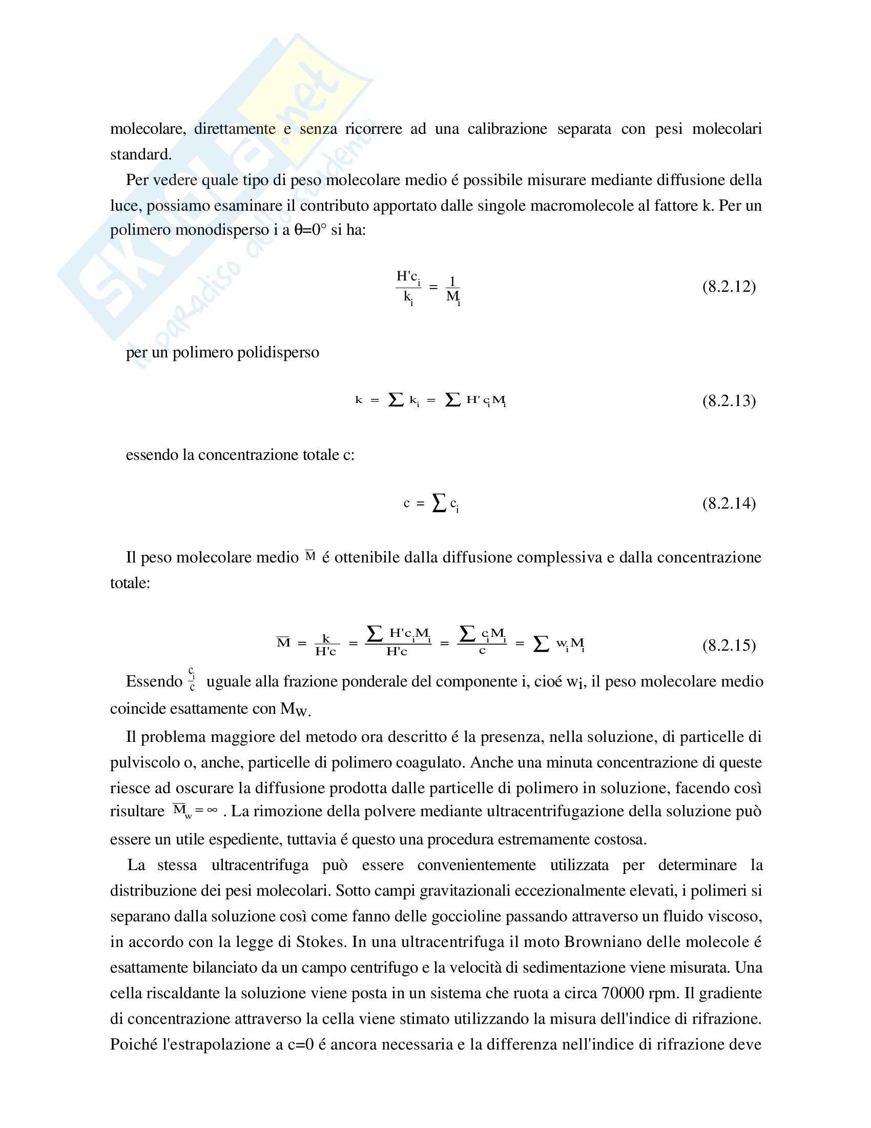 Chimica farmaceutica - materiali polimerici Pag. 46