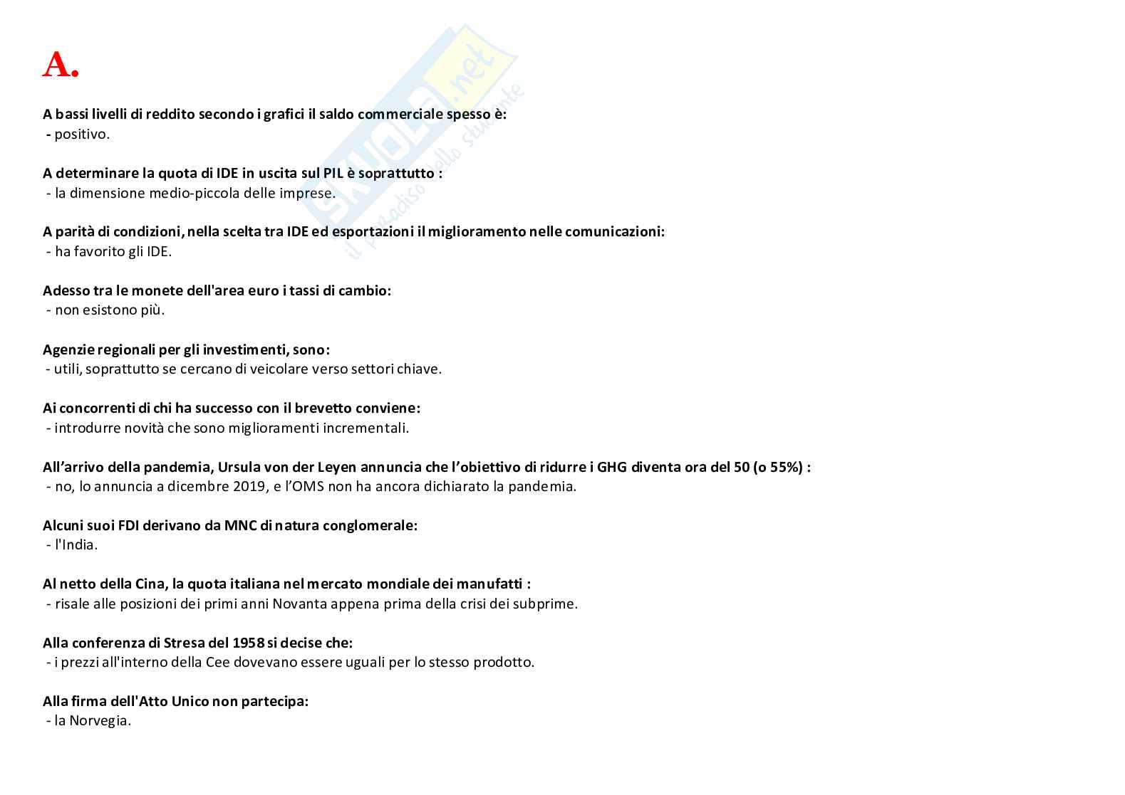 Paniere nuovo (2026) di Diritto internazionale  Pag. 2