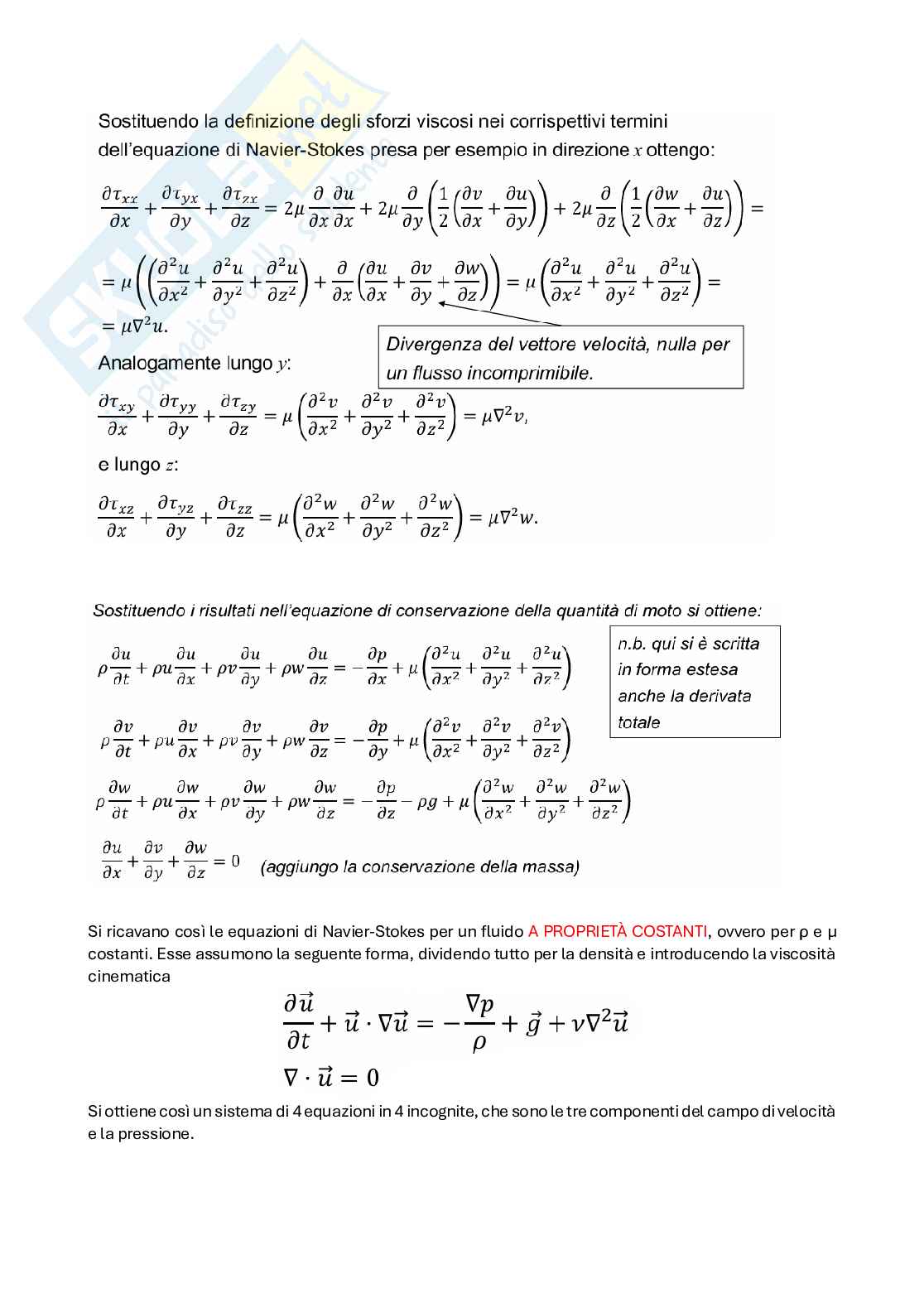 Appunti del corso di Fluidodinamica Pag. 46