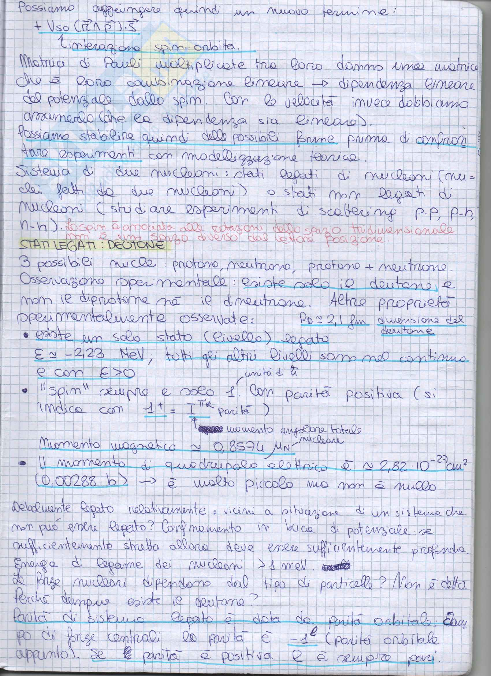 Fisica del Nucleo - Parte 1 Pag. 36
