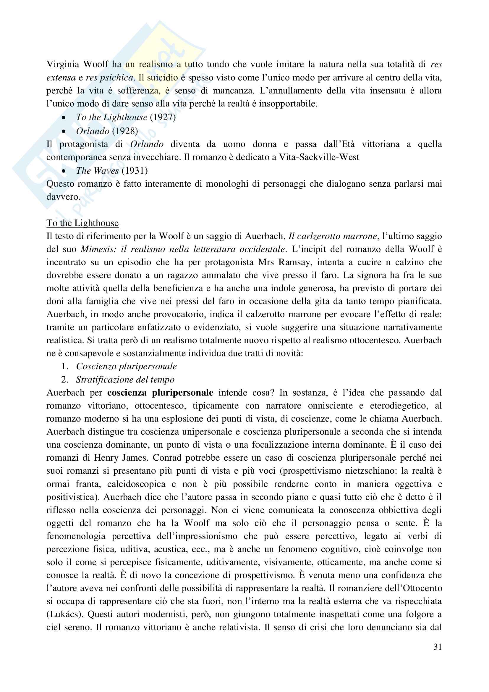 Appunti Letteratura inglese Contemporanea Teoria Critica Analisi del testo Pag. 31
