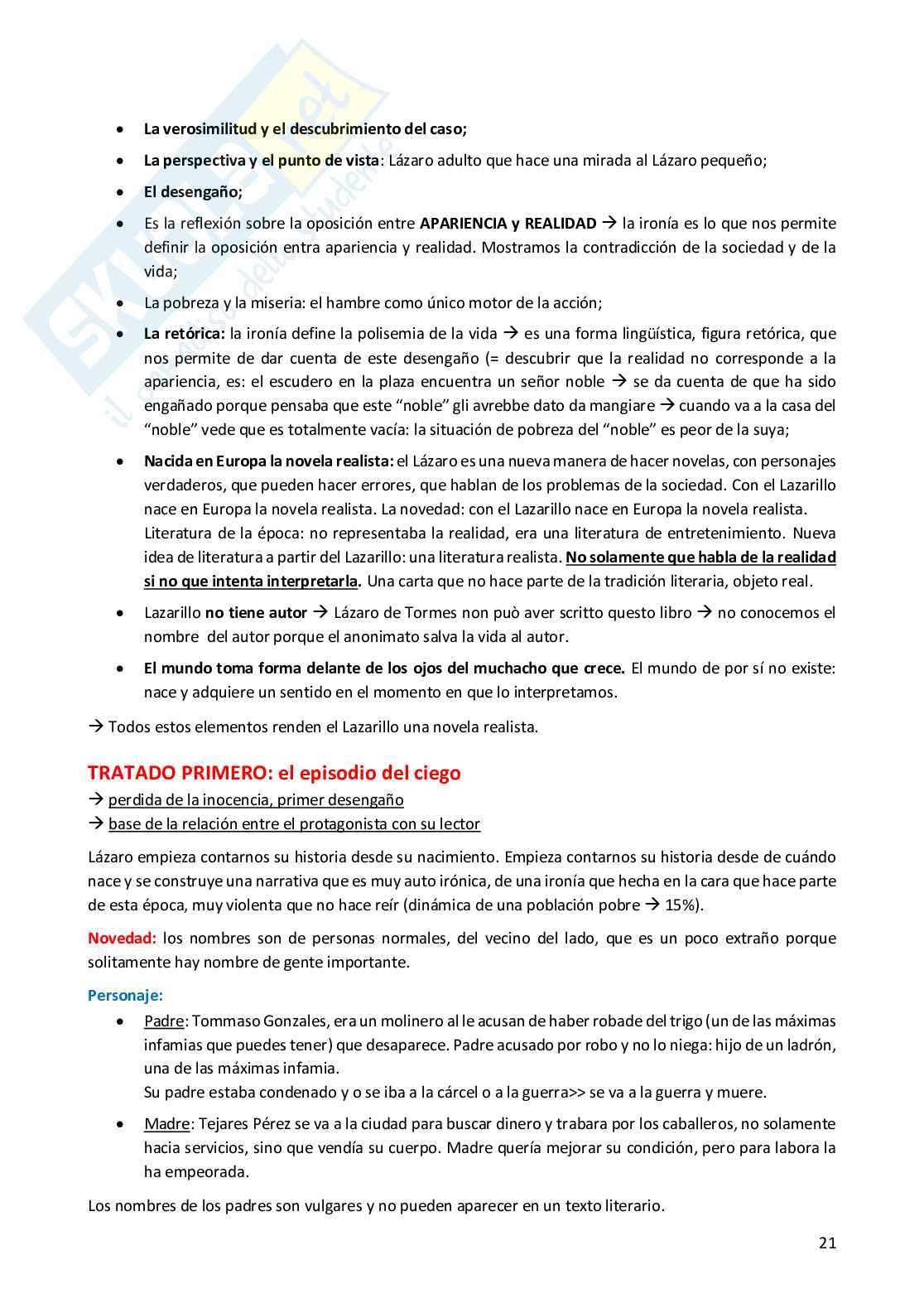 Cultura e letteratura spagnola Pag. 21
