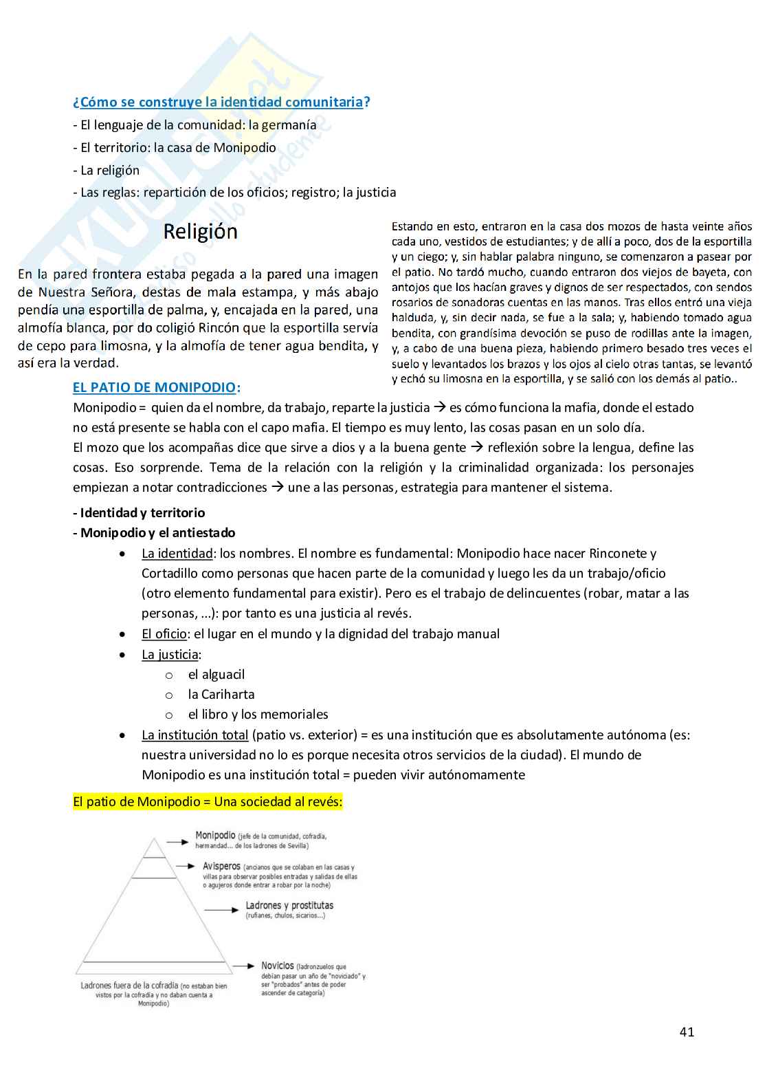 Cultura e letteratura spagnola Pag. 41