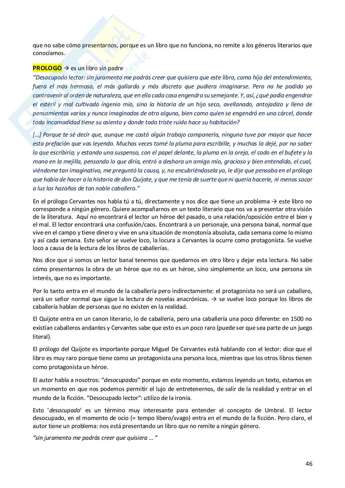 Cultura e letteratura spagnola Pag. 46