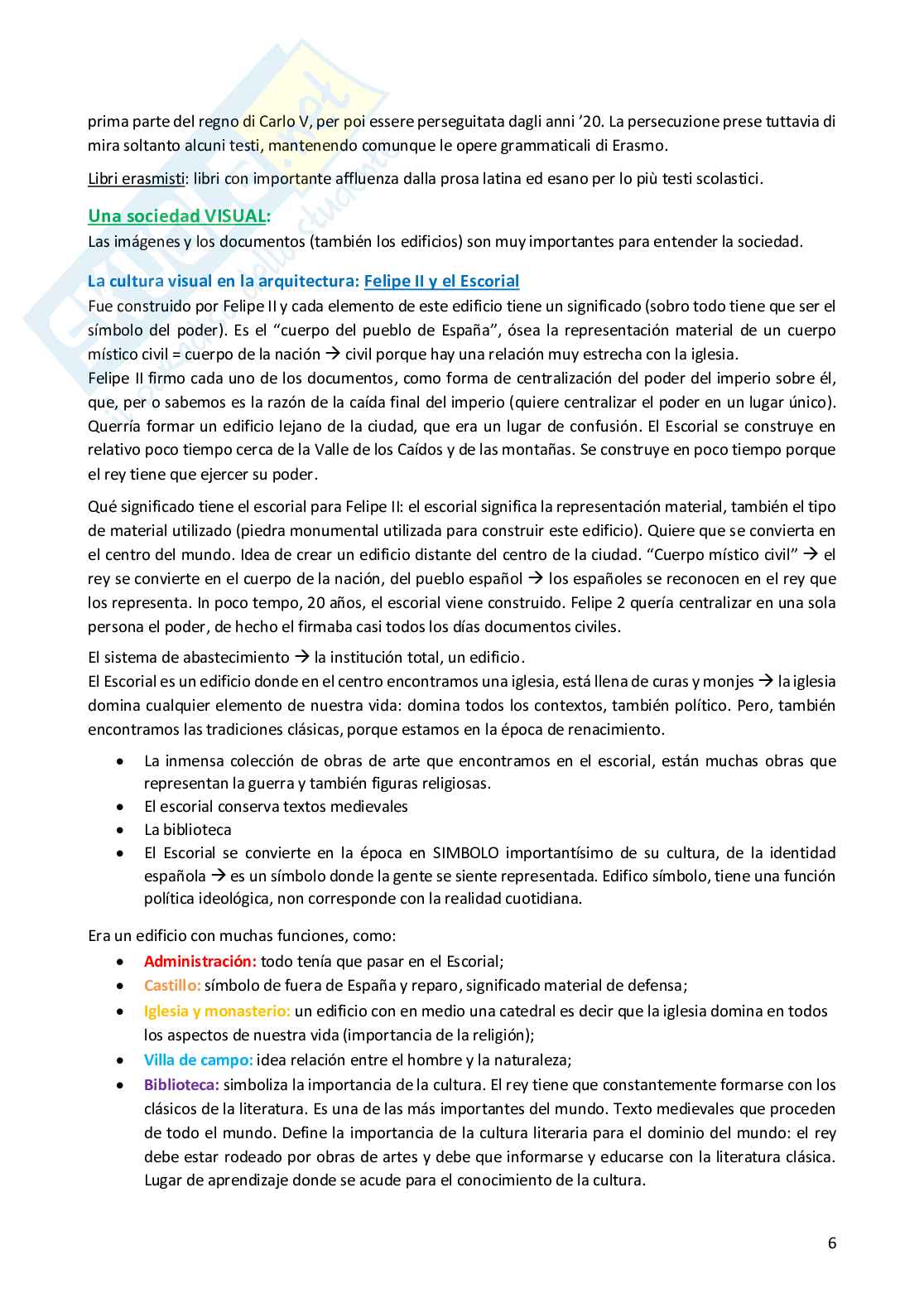 Cultura e letteratura spagnola Pag. 6