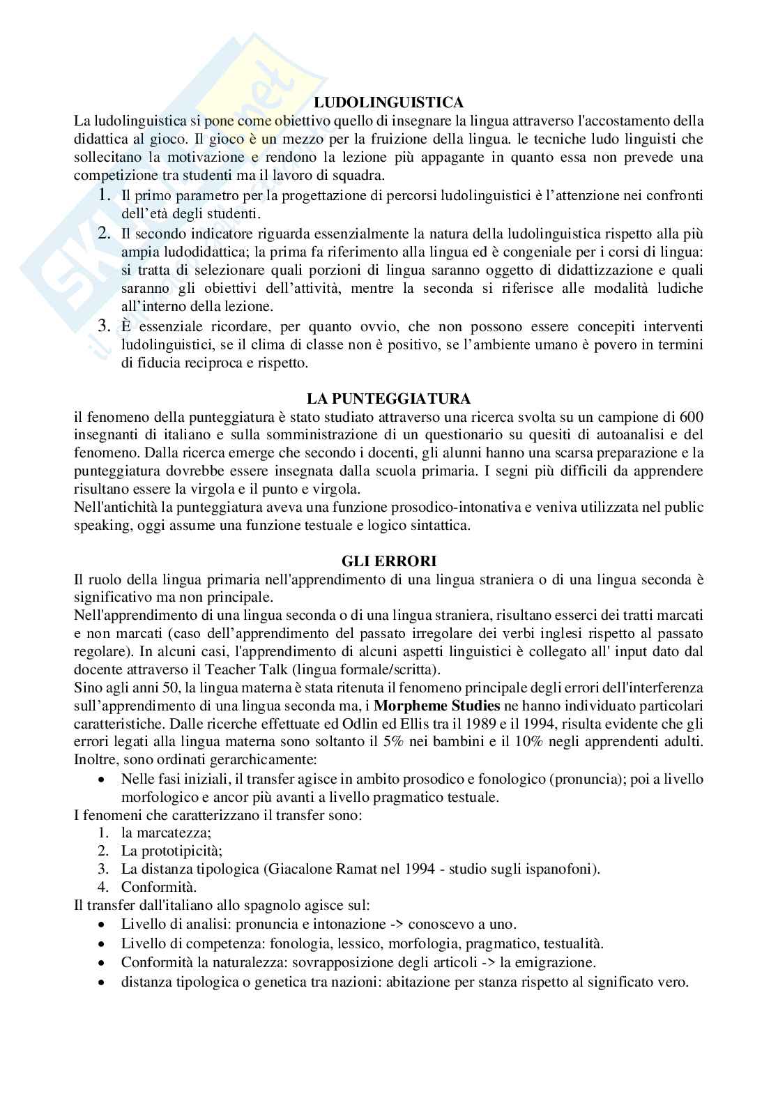Riassunti di Glottodidattica Pag. 6