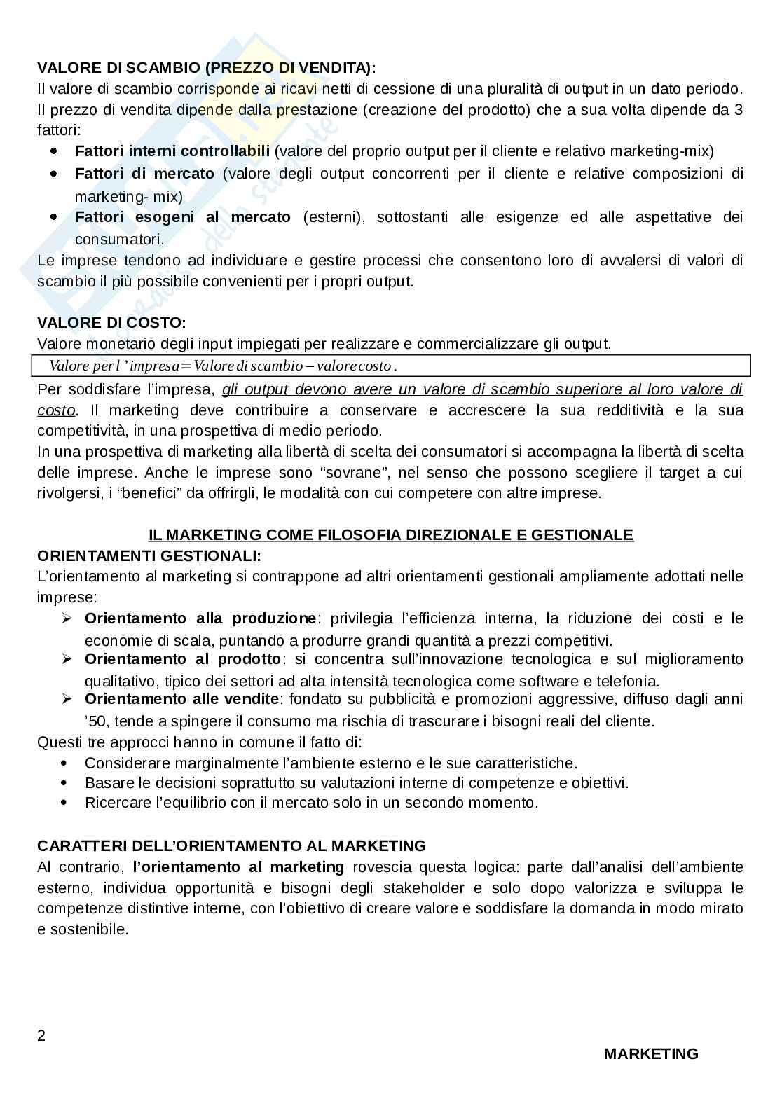 Marketing - Appunti Pag. 2