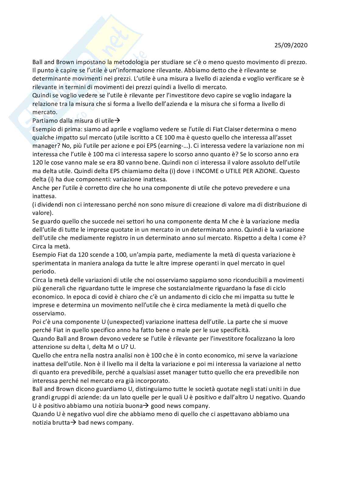Gestione del portafogli: tutte le lezioni Pag. 1