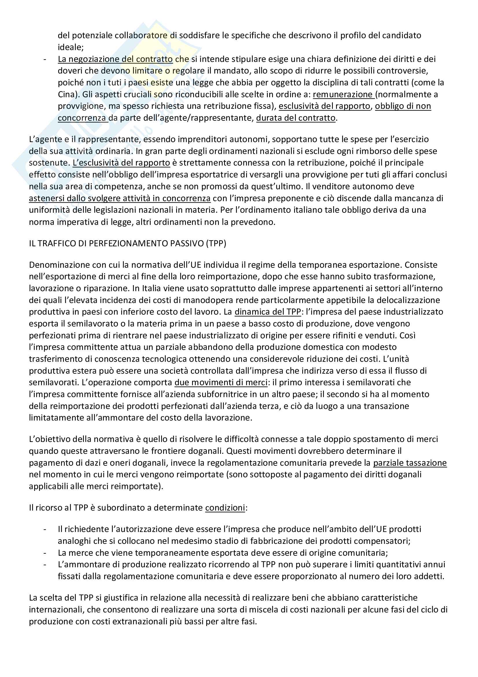Riassunto esame Marketing Internazionale, Prof. Zanni, libro consigliato Marketing Internazionale, Egea, Milano seconda edizione 2018 Pag. 41