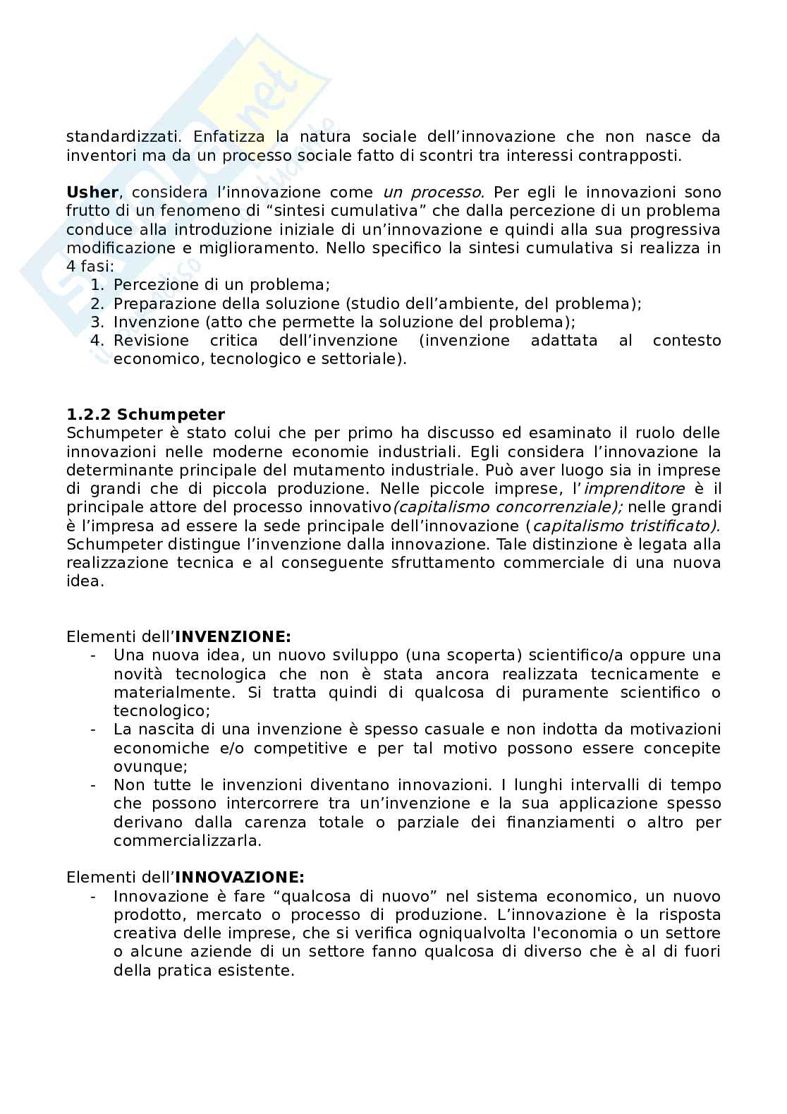 Appunti esame Economia dell'innovazione  Pag. 2