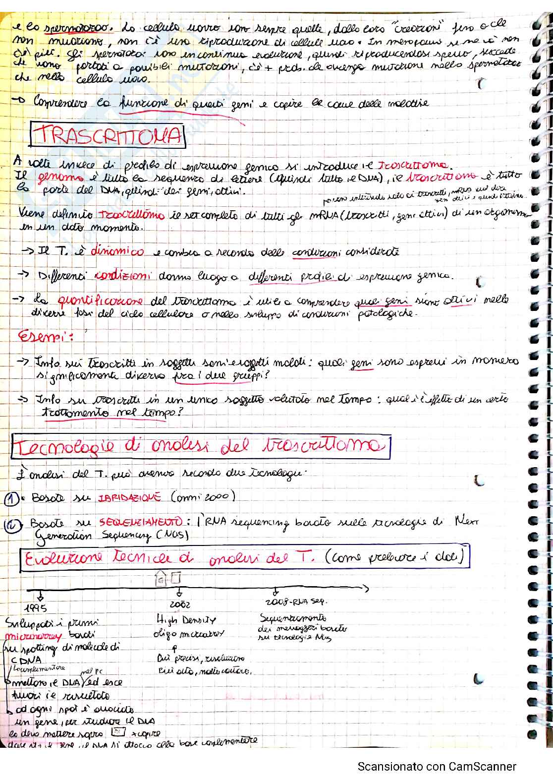 metodi statistici per l'analisi e trattazione dei geni Pag. 16