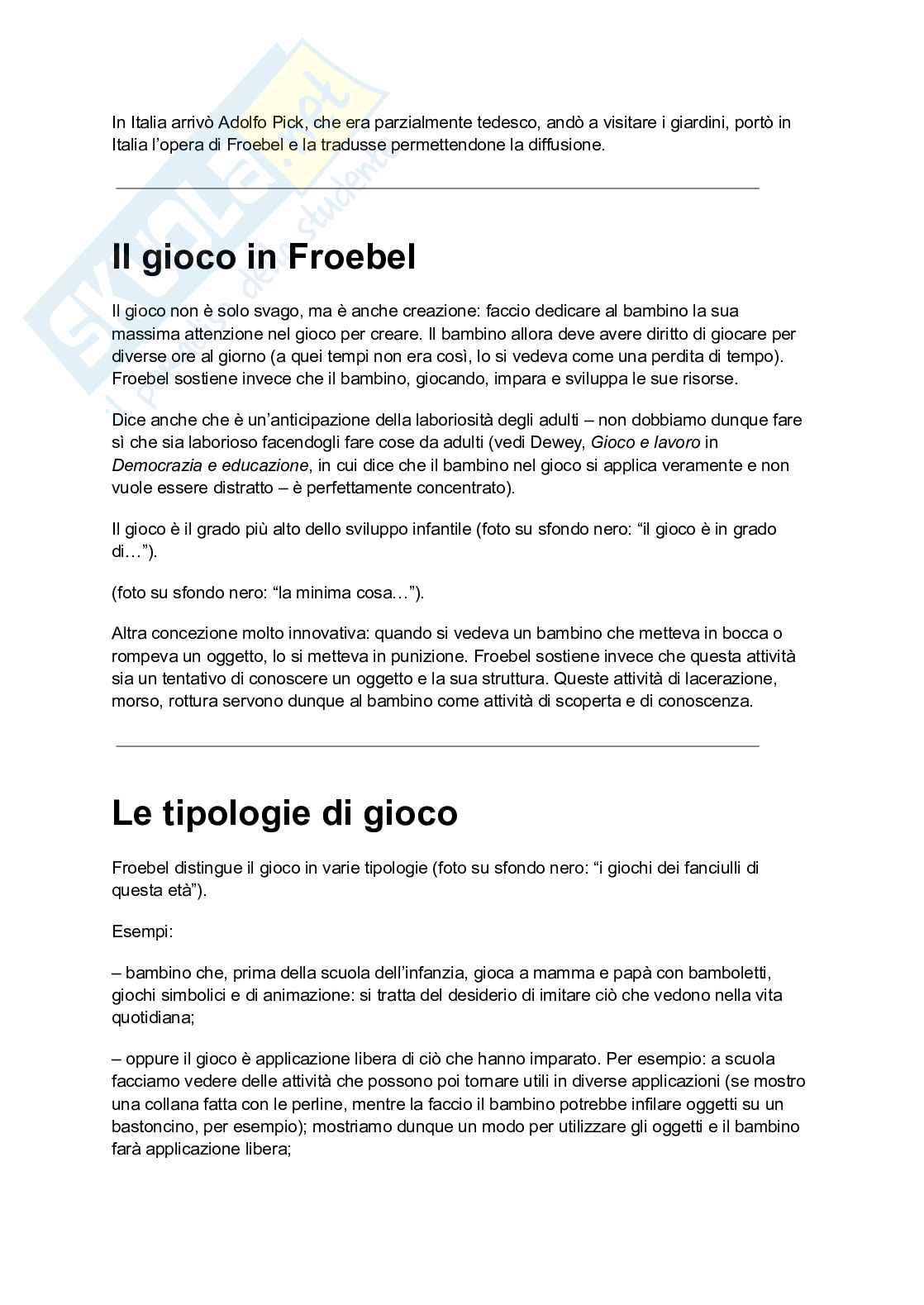 Riassunto esame Storia della pedagogia, Prof. Seveso Gabriella, libro consigliato Storia dell’educazione e delle pedagogie , Santamaita  Pag. 71